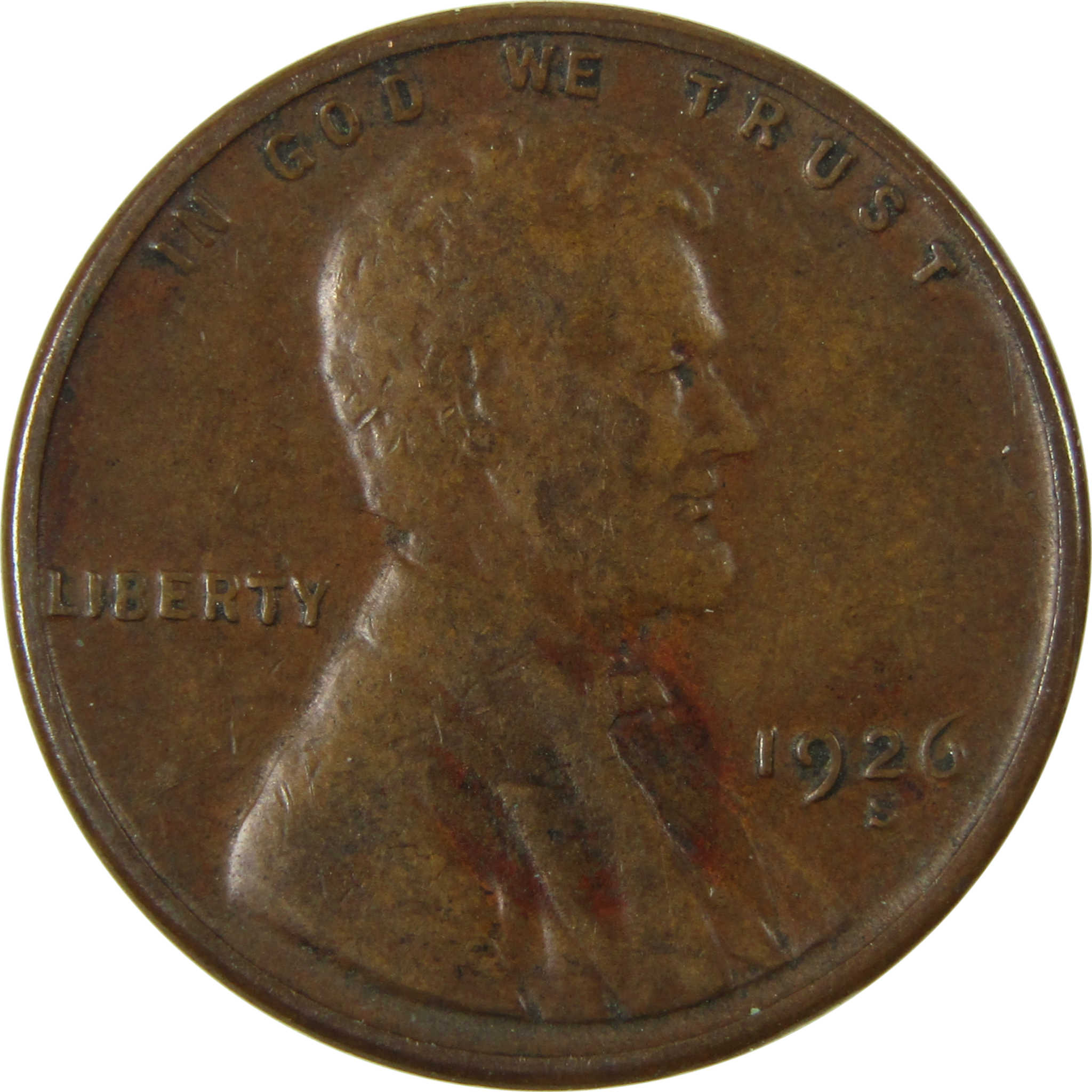 1926 S Lincoln Wheat Cent VG Very Good Penny 1c Coin SKU:I26473