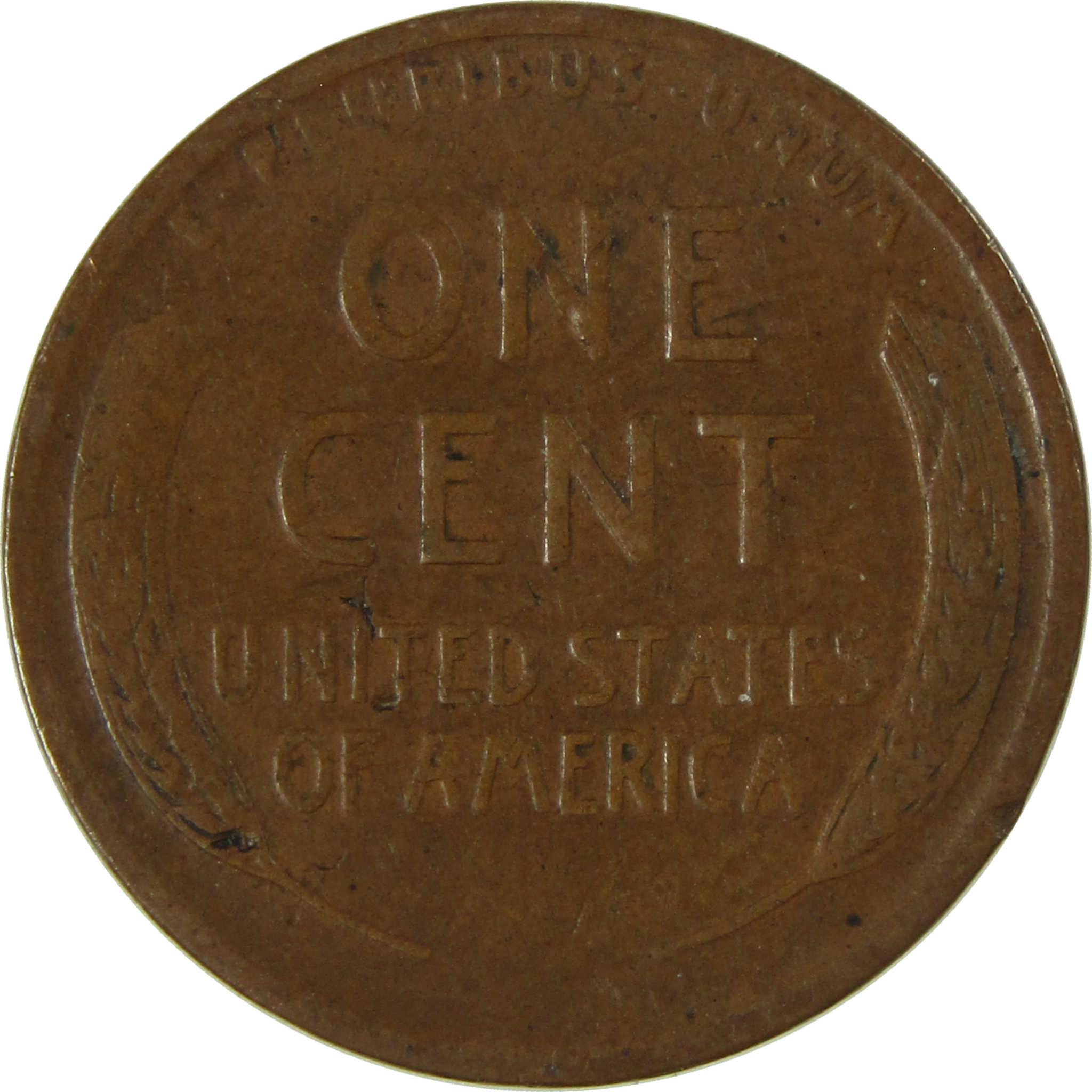 1909 Lincoln Wheat Cent F Fine Penny 1c Coin Collectible SKU:I26757