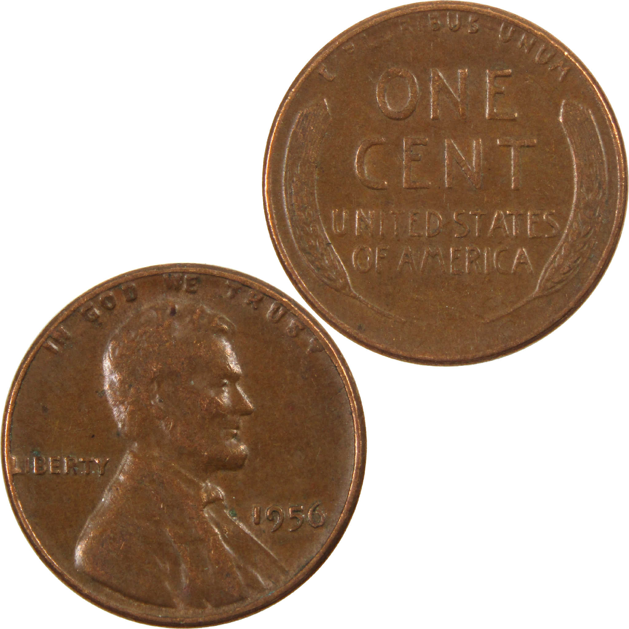 1956 Lincoln Wheat Cent Circulated Penny 1c Coin Collectible