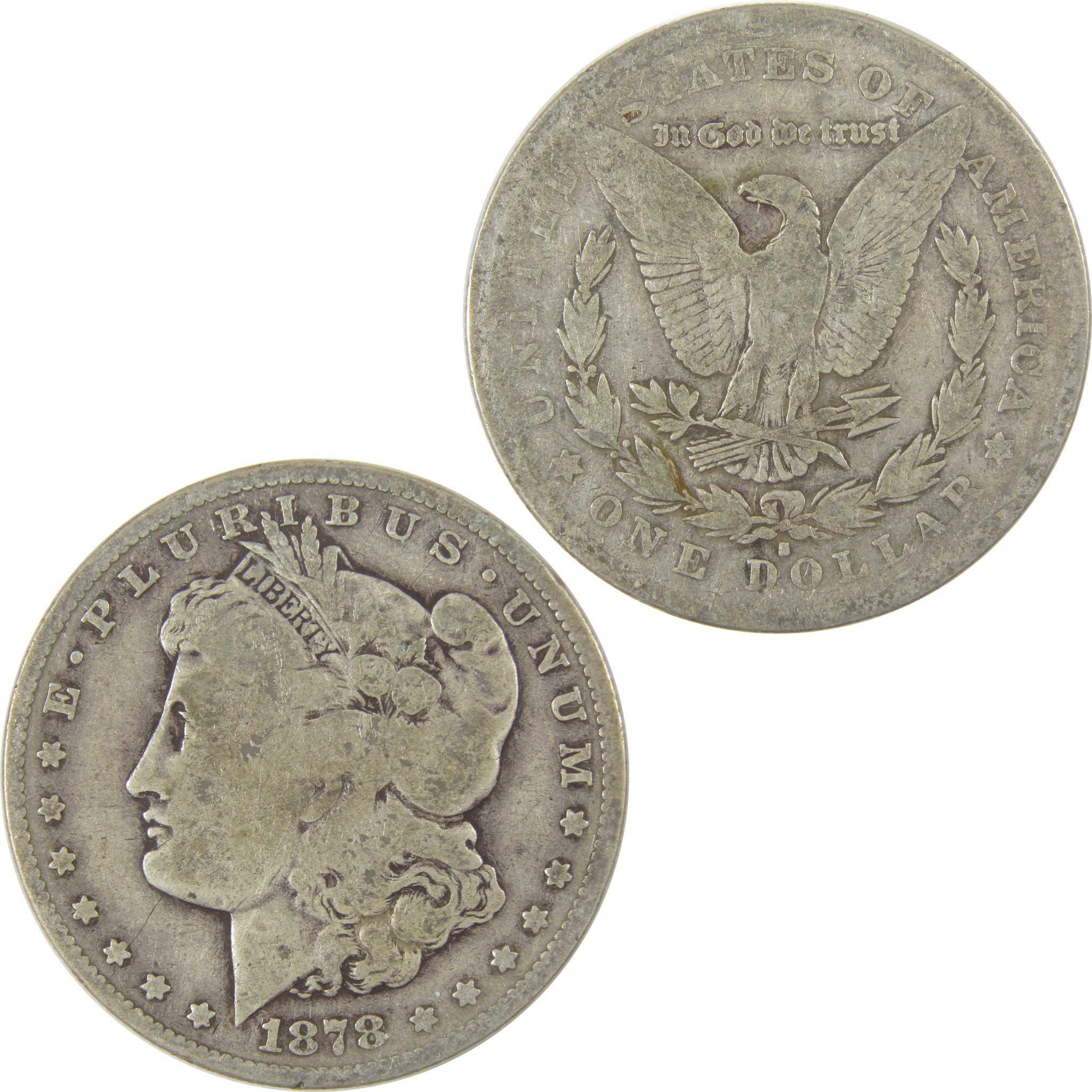 1878 S Morgan Dollar G Good Silver $1 Coin SKU:I19762 - Morgan coin - Morgan silver dollar - Morgan silver dollar for sale - Profile Coins & Collectibles