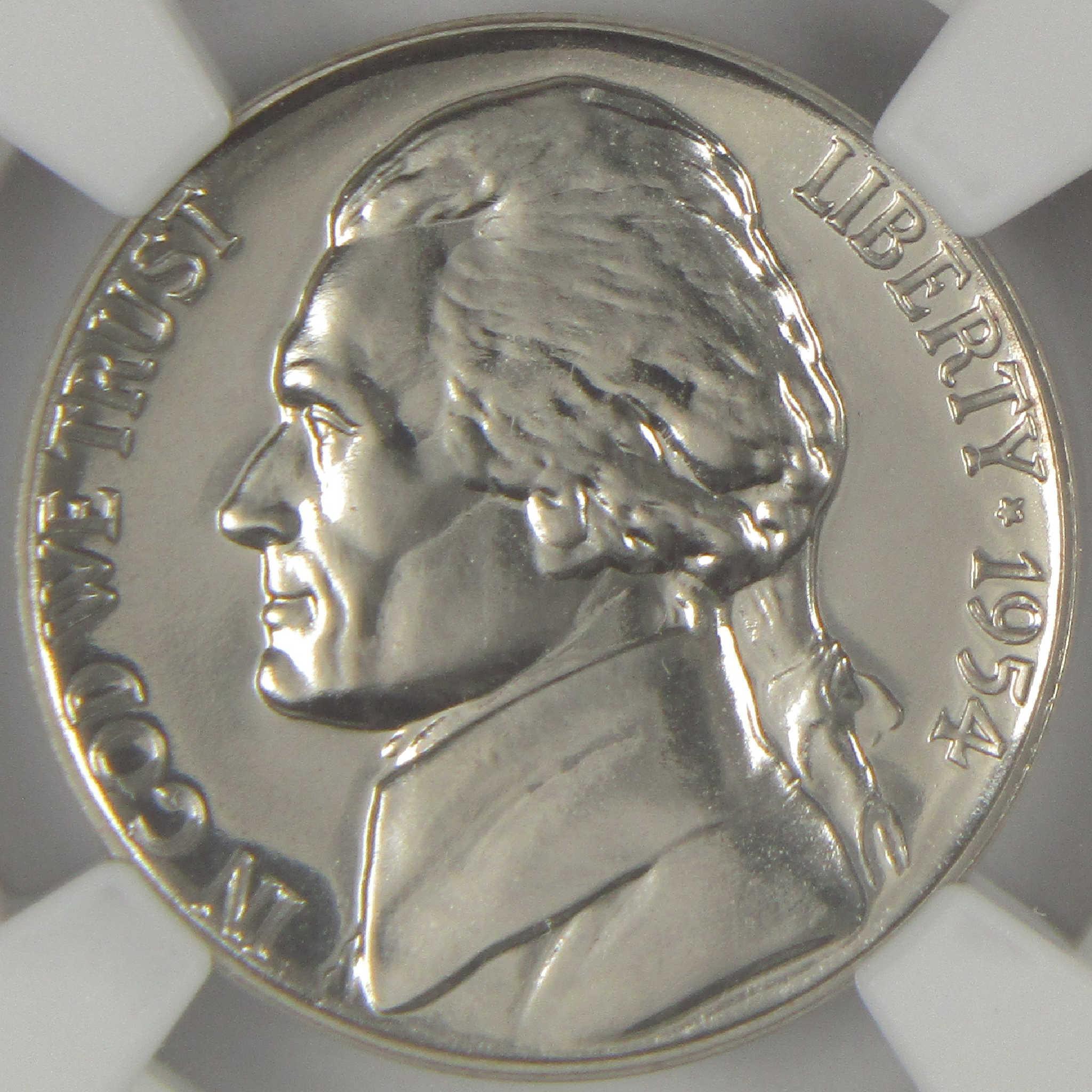 1954 Jefferson Nickel PF 69 NGC Proof 5c Coin