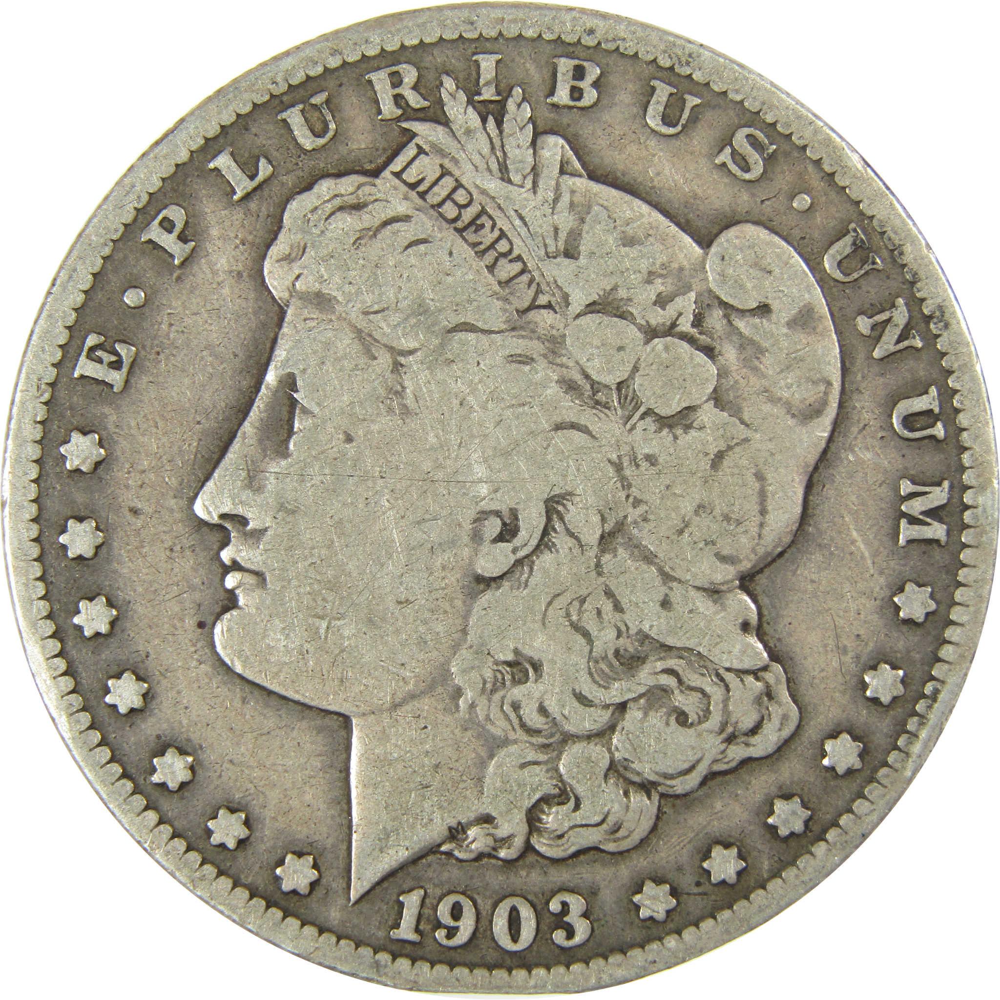 1903 S Morgan Silver Dollar VG Very Good Details $1 Coin SKU:I27461 - Morgan coin - Morgan silver dollar - Morgan silver dollar for sale - Profile Coins & Collectibles