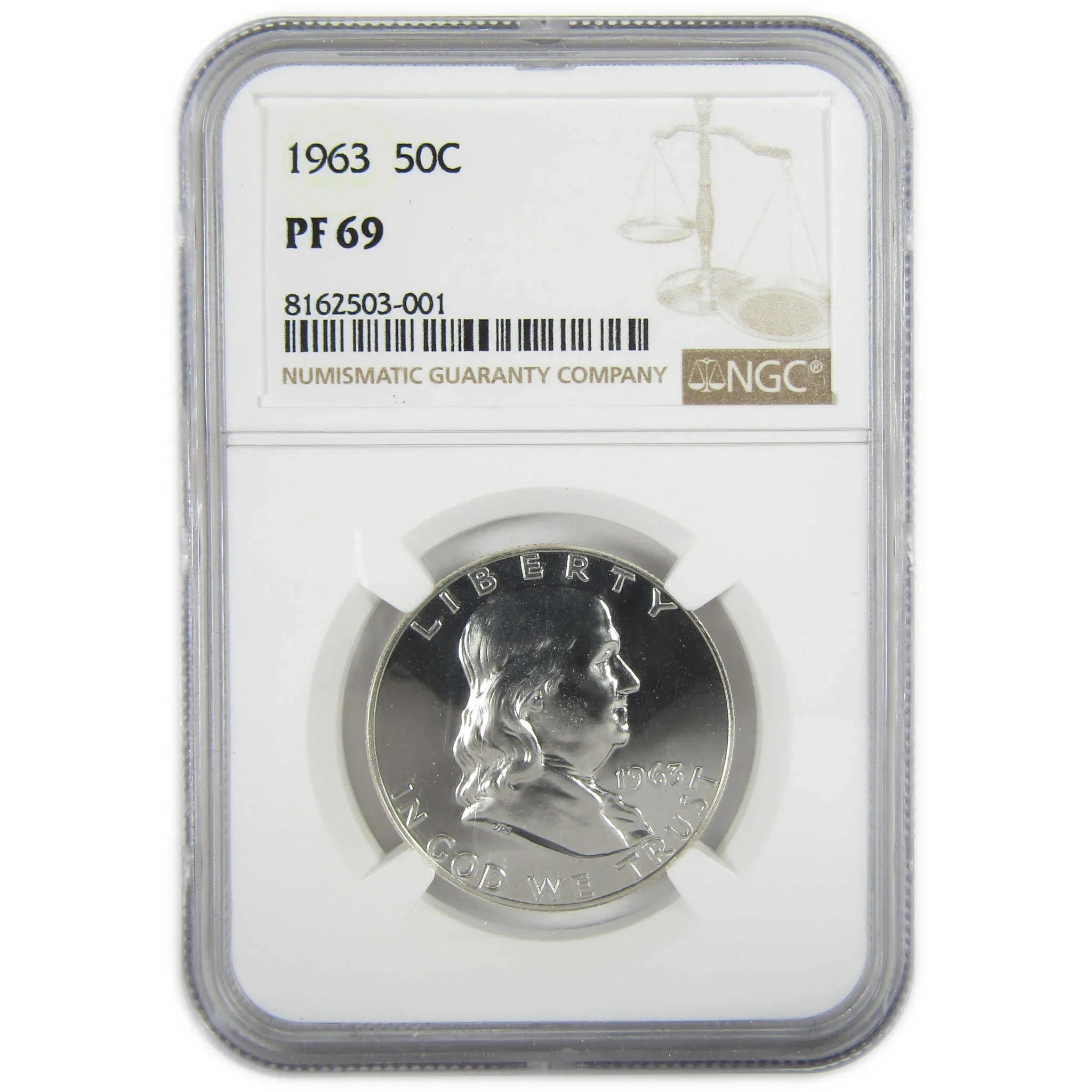 1963 Franklin Silver Half Dollar PF 69 NGC Proof 50c Coin SKU:I27424
