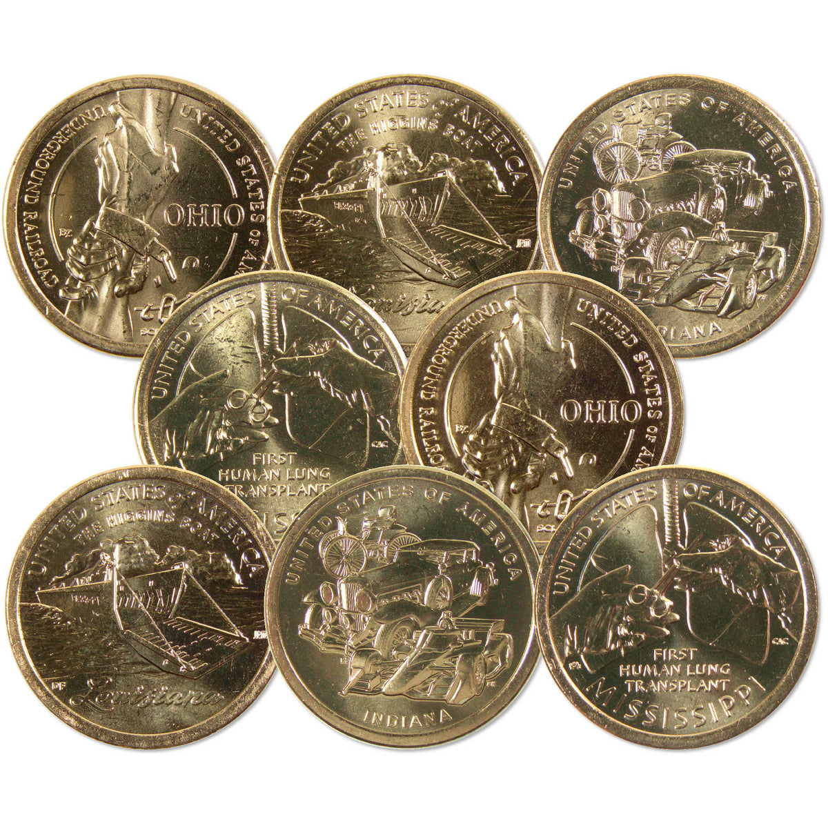 2023 P&D American Innovation Dollar 8 Coin Set Uncirculated Mint State