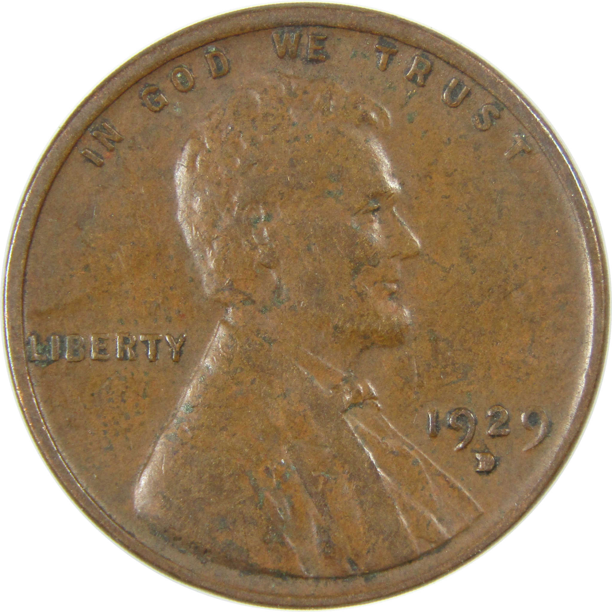 1929 D Lincoln Wheat Cent VF Very Fine Penny 1c Coin SKU:I27263