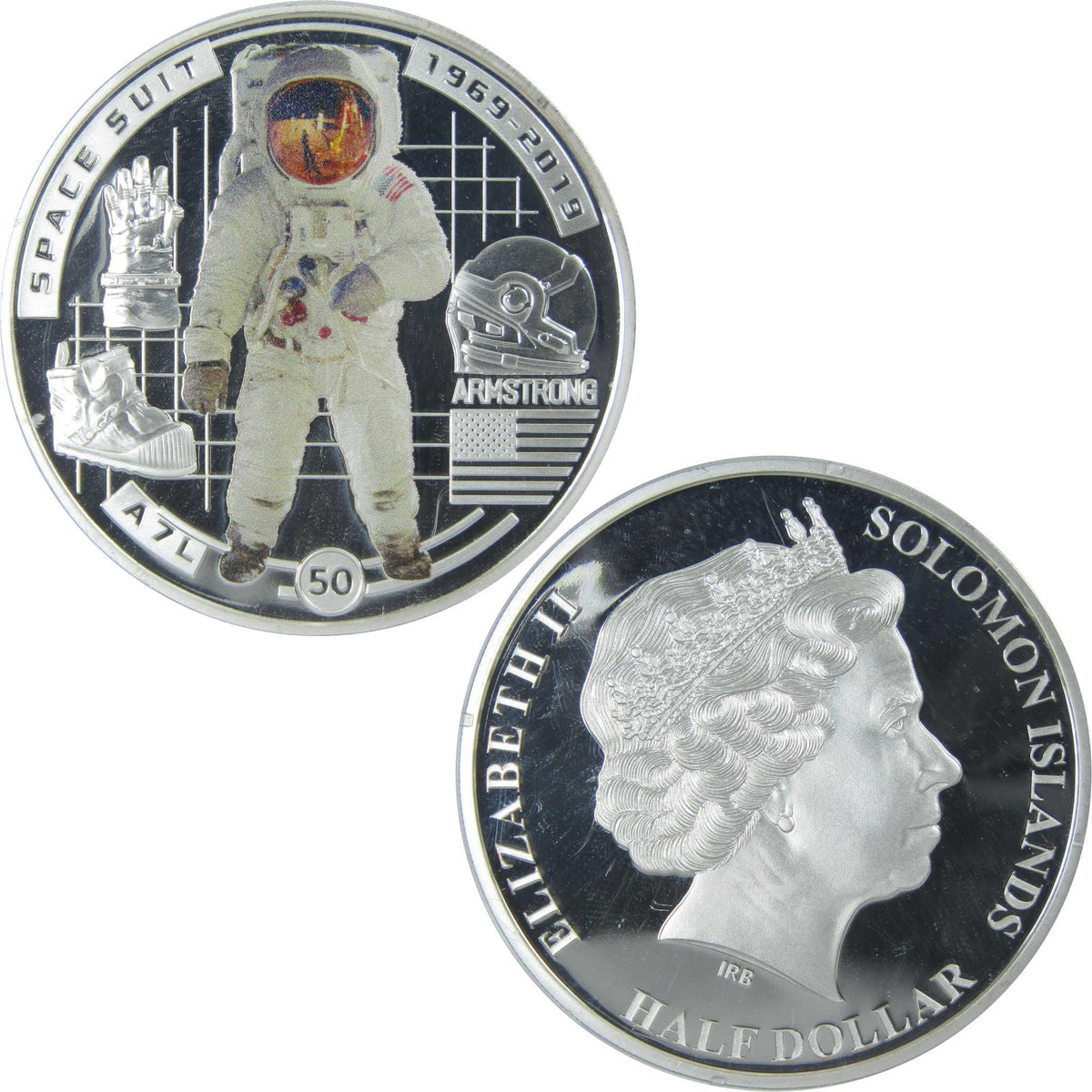 50th Anniversary of Moon Landing Space Suit Proof 2019 Solomon Islands