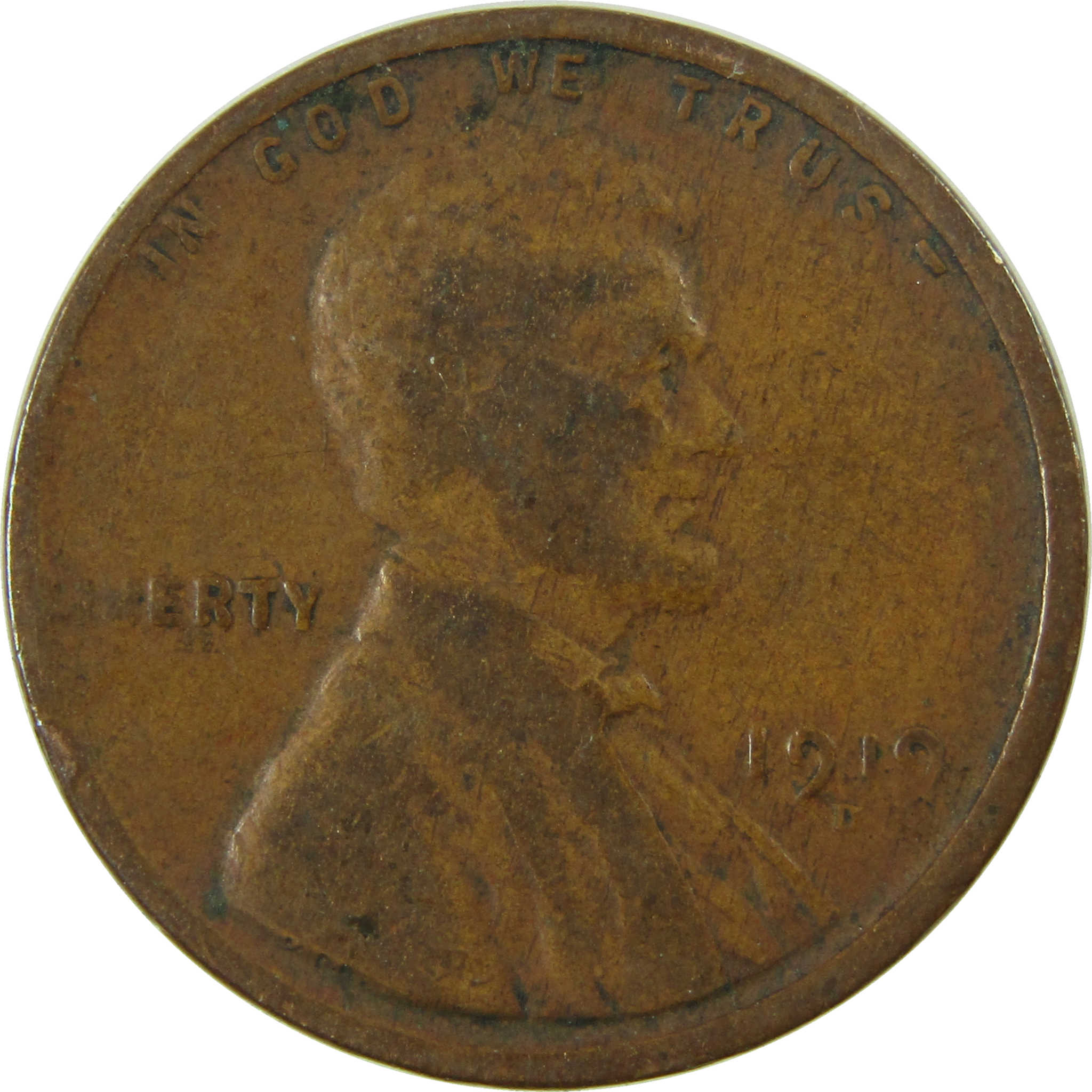 1919 D Lincoln Wheat Cent VG Very Good Penny 1c Coin SKU:I27184