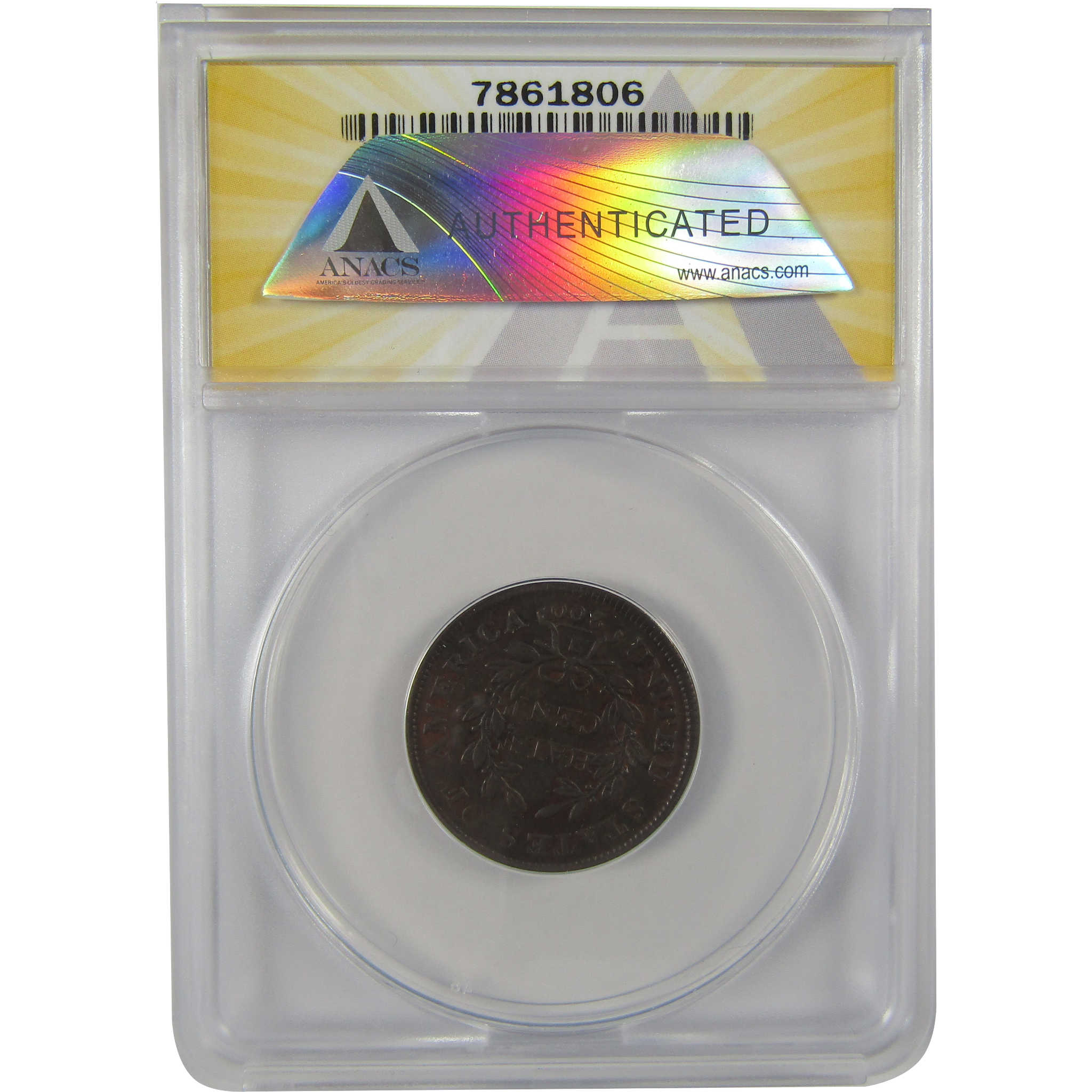 1805 Lg 5 Stems Draped Bust Half Cent VF 35 Details ANACS SKU:CPC0830