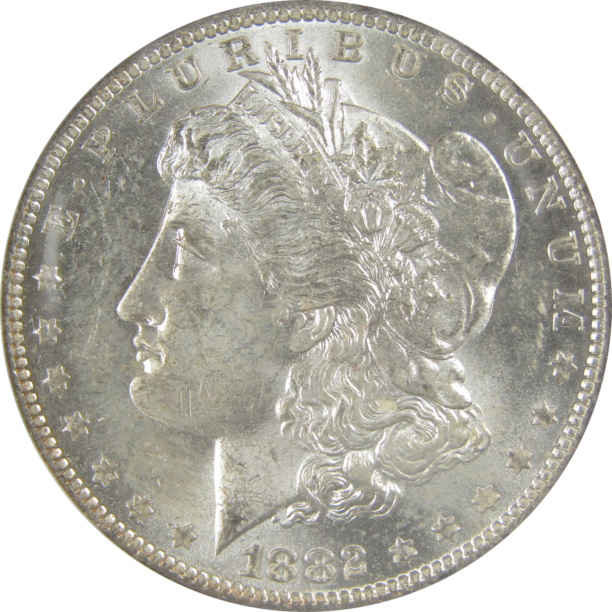 1882 O/S VAM-4 Recessed Top 100 Morgan Dollar MS 62 ANACS SKU:I21954 - Morgan coin - Morgan silver dollar - Morgan silver dollar for sale - Profile Coins & Collectibles