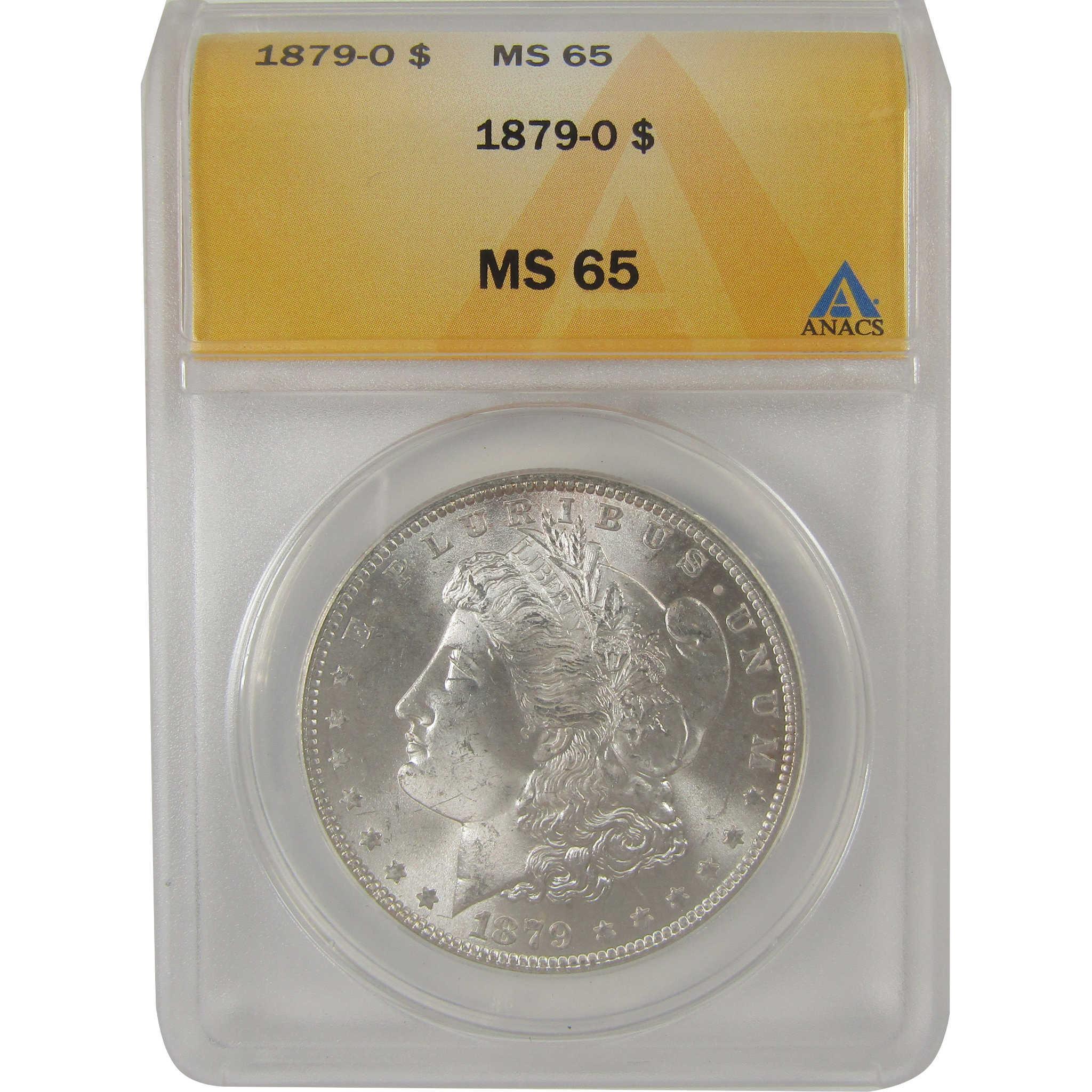 1879 O Morgan Silver Dollar MS 65 ANACS Uncirculated SKU:I25079 - Morgan coin - Morgan silver dollar - Morgan silver dollar for sale - Profile Coins & Collectibles
