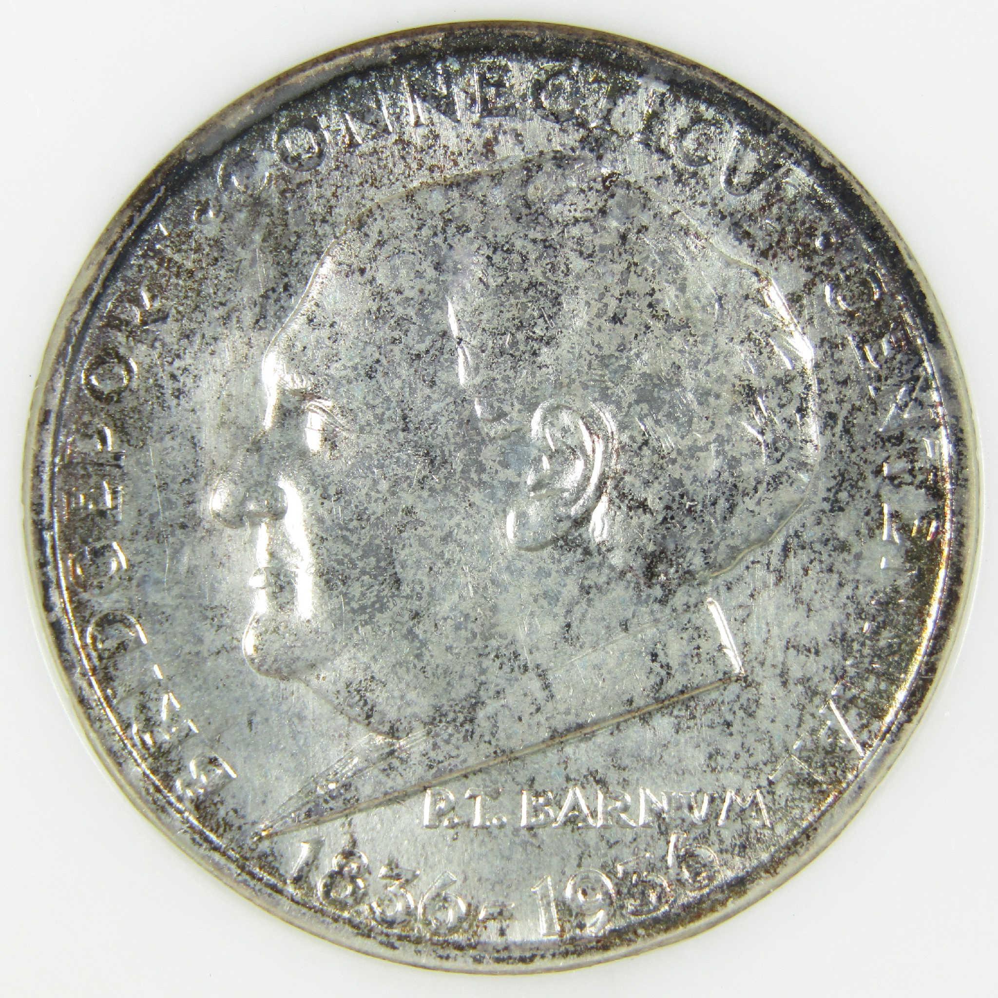 1936 Bridgeport Connecticut Commemorative Silver Half Dollar MS 64 NGC