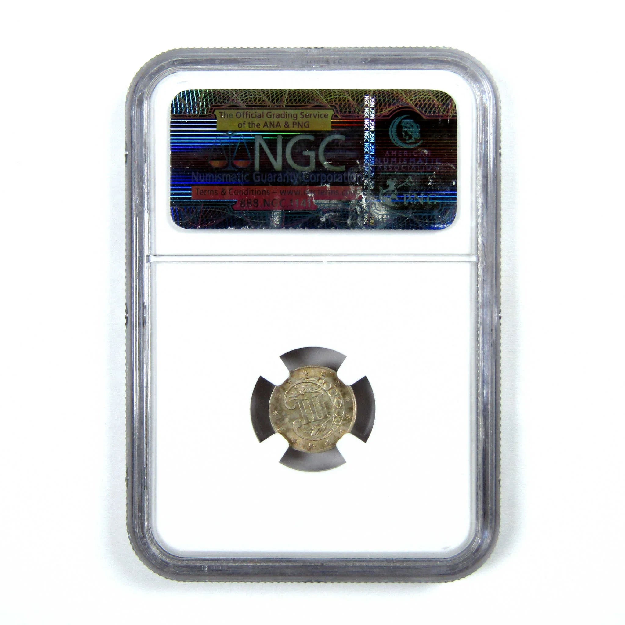 1857 Three Cent Piece MS 65 NGC Silver Trime 3c Unc SKU:I13706