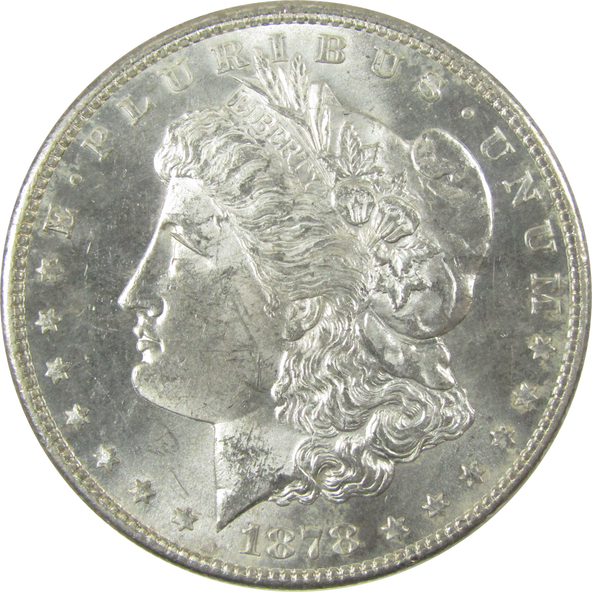 1878 S Morgan Silver Dollar Uncirculated Mint State $1 Coin SKU:I26050