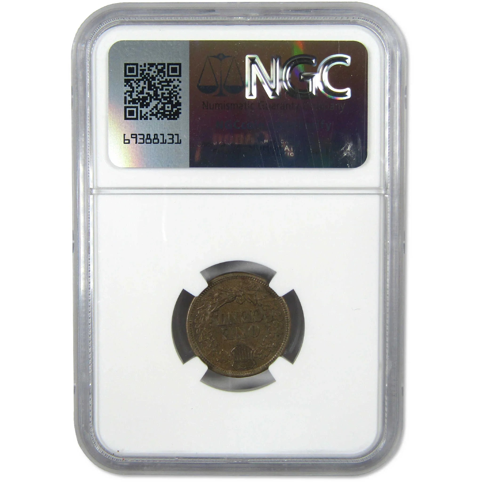 1863 Indian Head Cent AU 58 NGC Penny 1c Coin Collectible