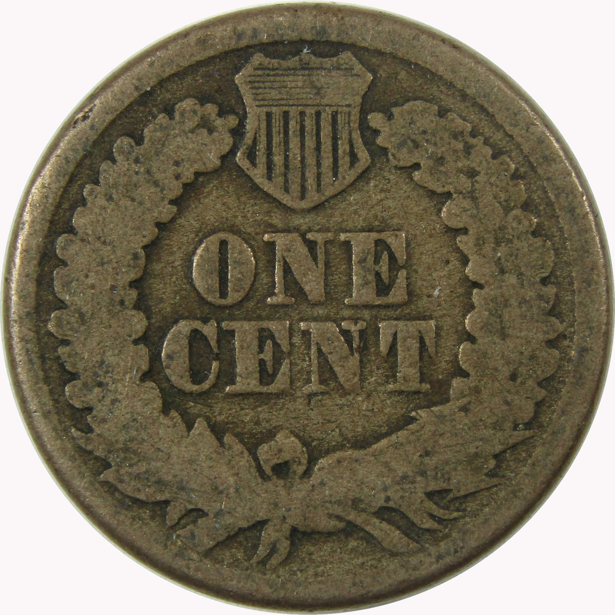 1860 Indian Head Cent G Good Penny 1c Coin Collectible SKU:CP1246