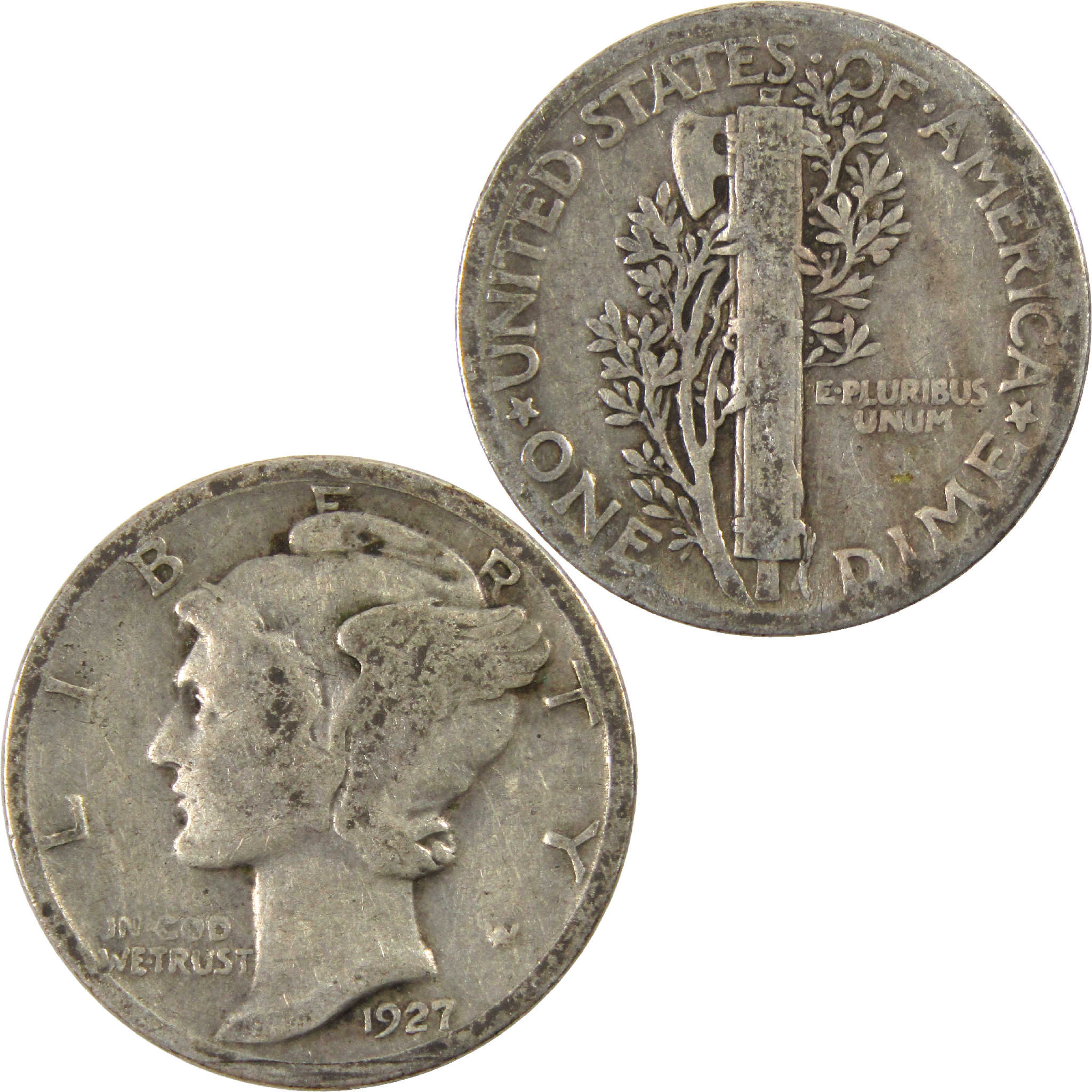 1927 Mercury Dime G Good Silver 10c Coin