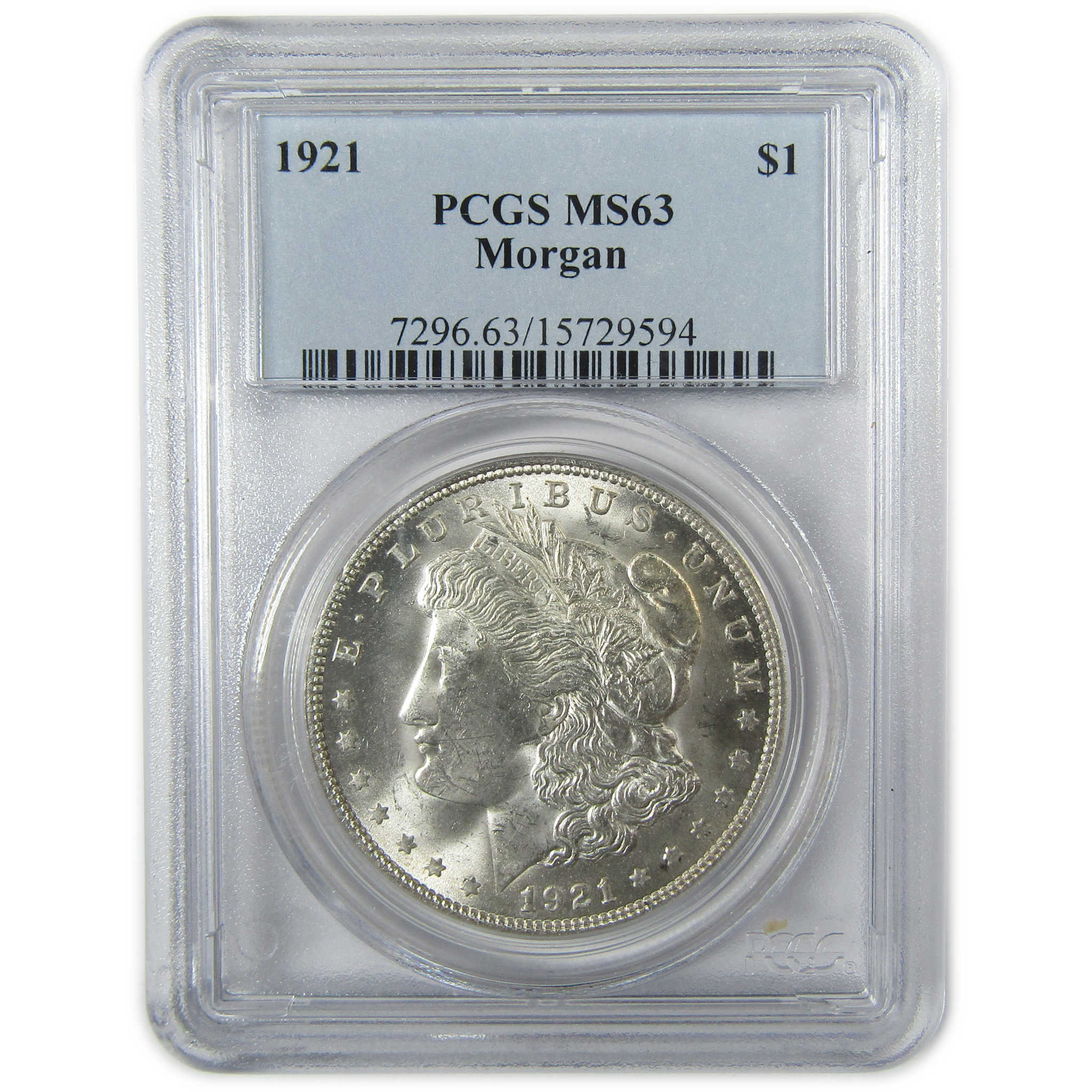 1921 Morgan Silver Dollar MS 63 PCGS Uncirculated $1 Coin SKU:CP1600