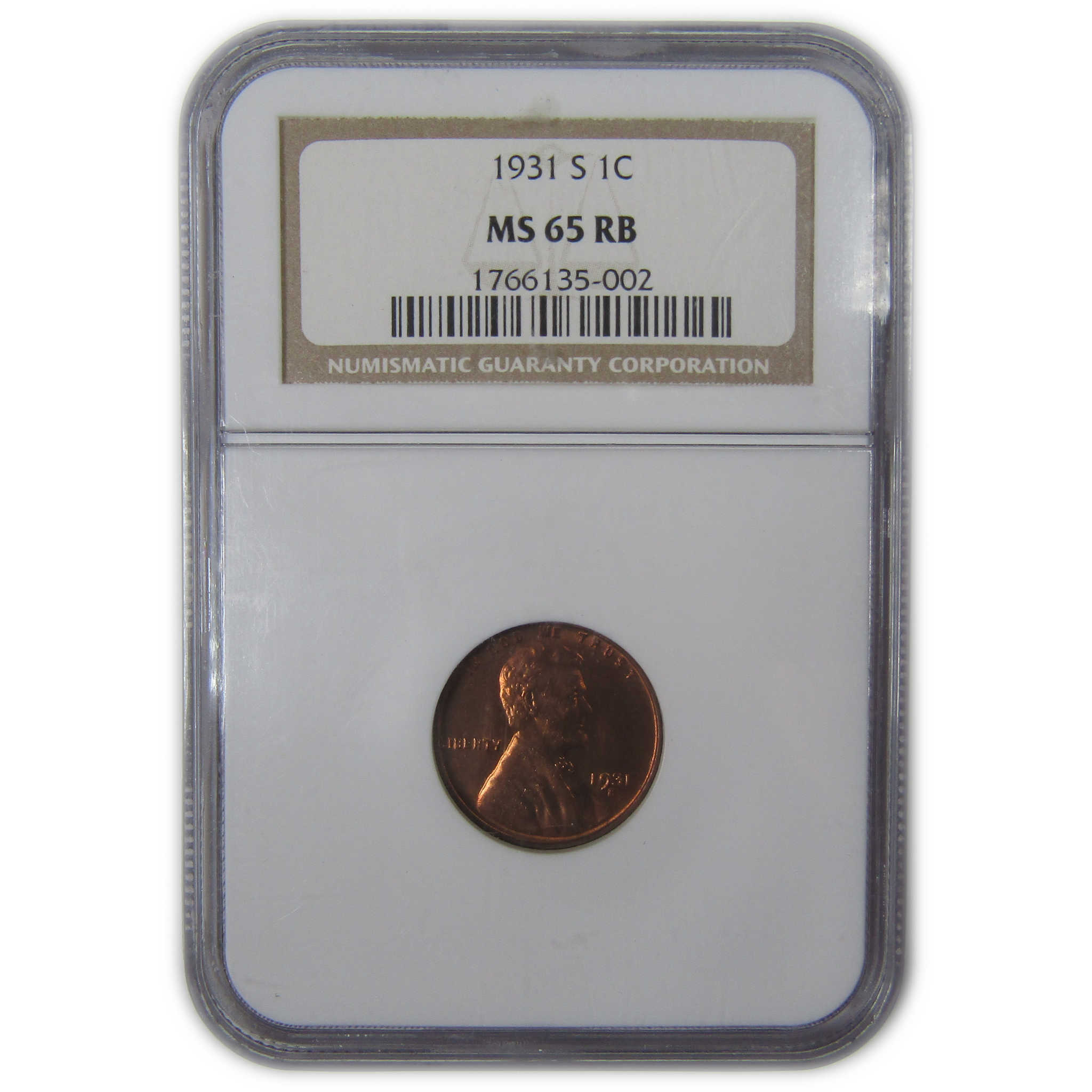 1931 S Lincoln Wheat Cent MS 65 RB NGC Penny Uncirculated SKU:I23648