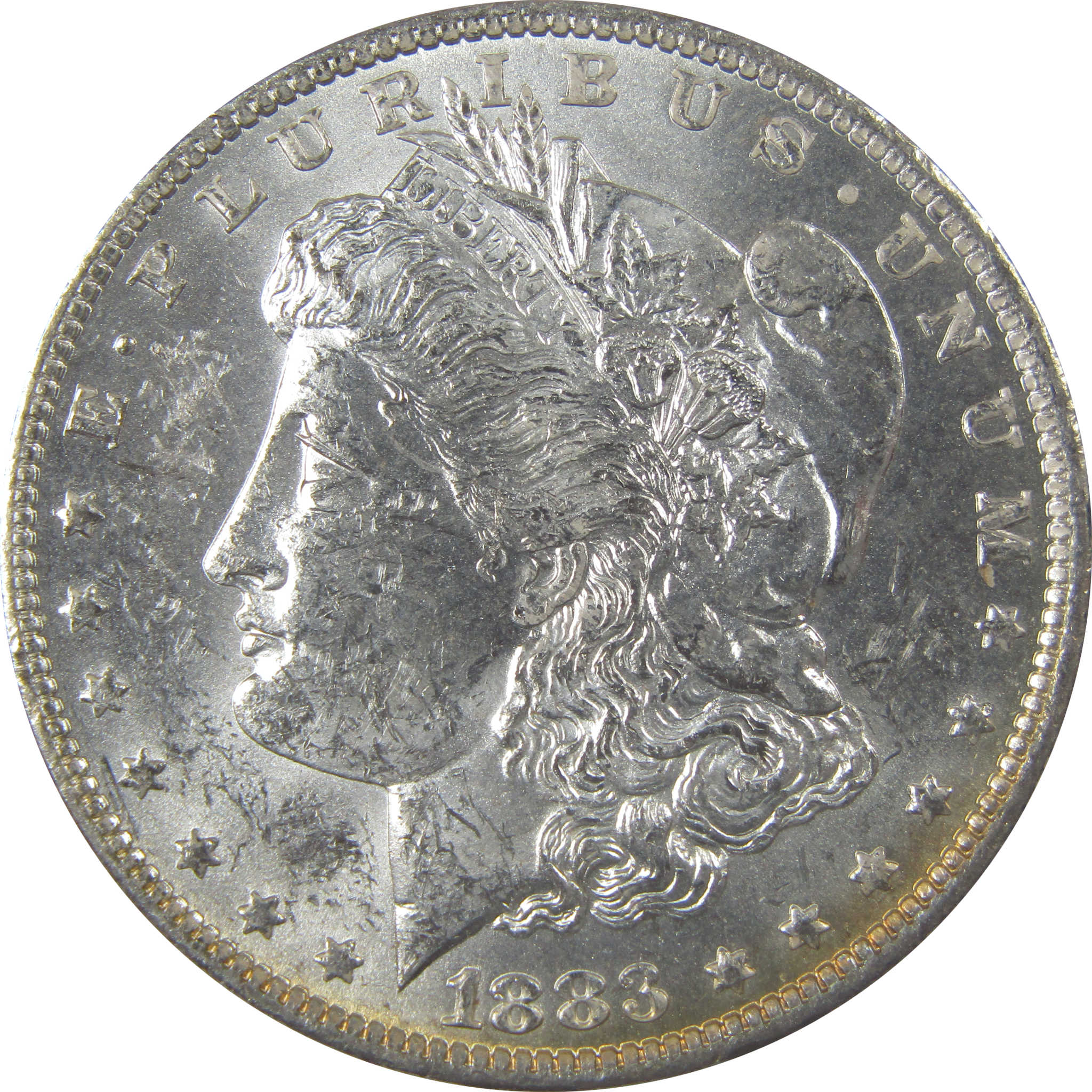 1883 O Morgan Silver Dollar Uncirculated Mint State Toned SKU:I24855