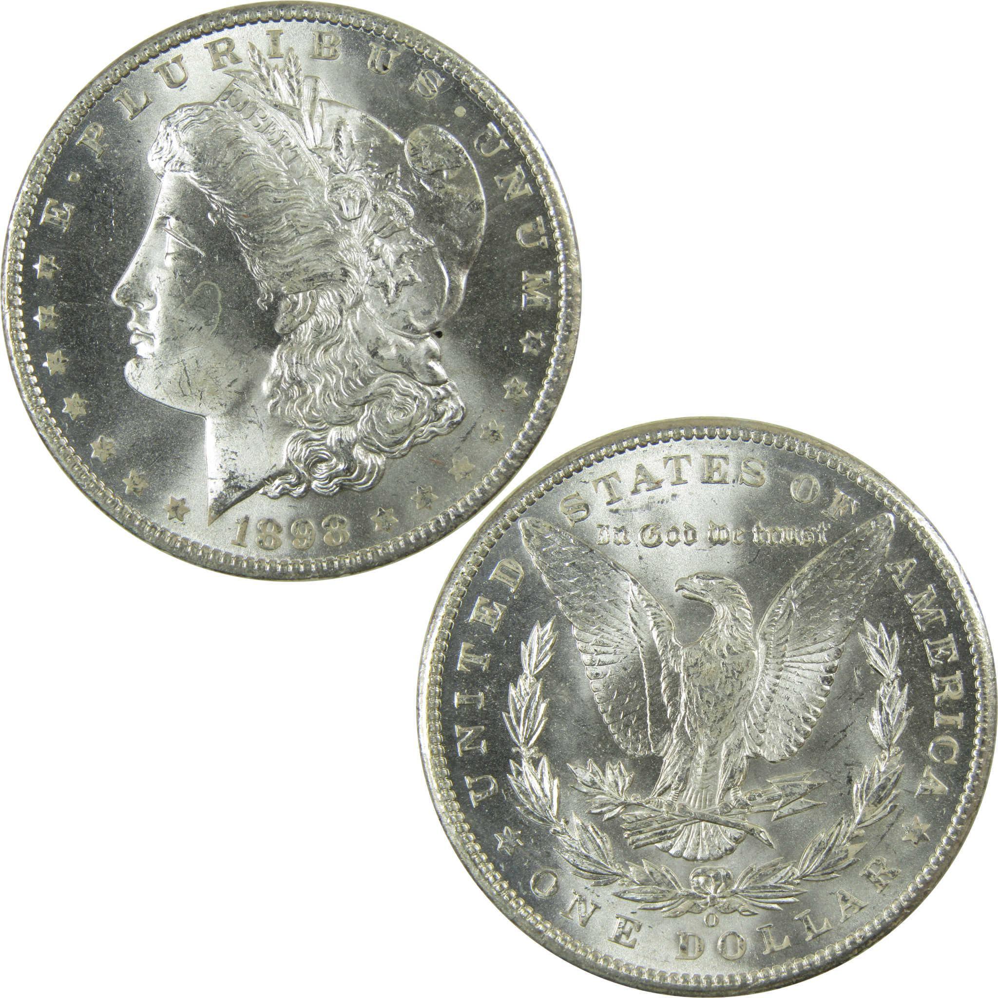 1898 O Morgan Silver Dollar BU Choice Uncirculated $1 Coin SKU:CP732 - Morgan coin - Morgan silver dollar - Morgan silver dollar for sale - Profile Coins & Collectibles