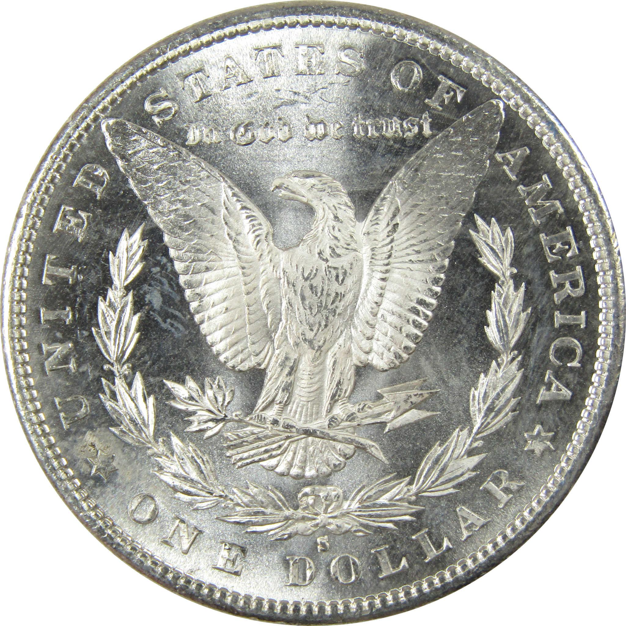 1880 S Morgan Silver Dollar Uncirculated Mint State $1 Coin SKU:I24758 - Morgan coin - Morgan silver dollar - Morgan silver dollar for sale - Profile Coins & Collectibles