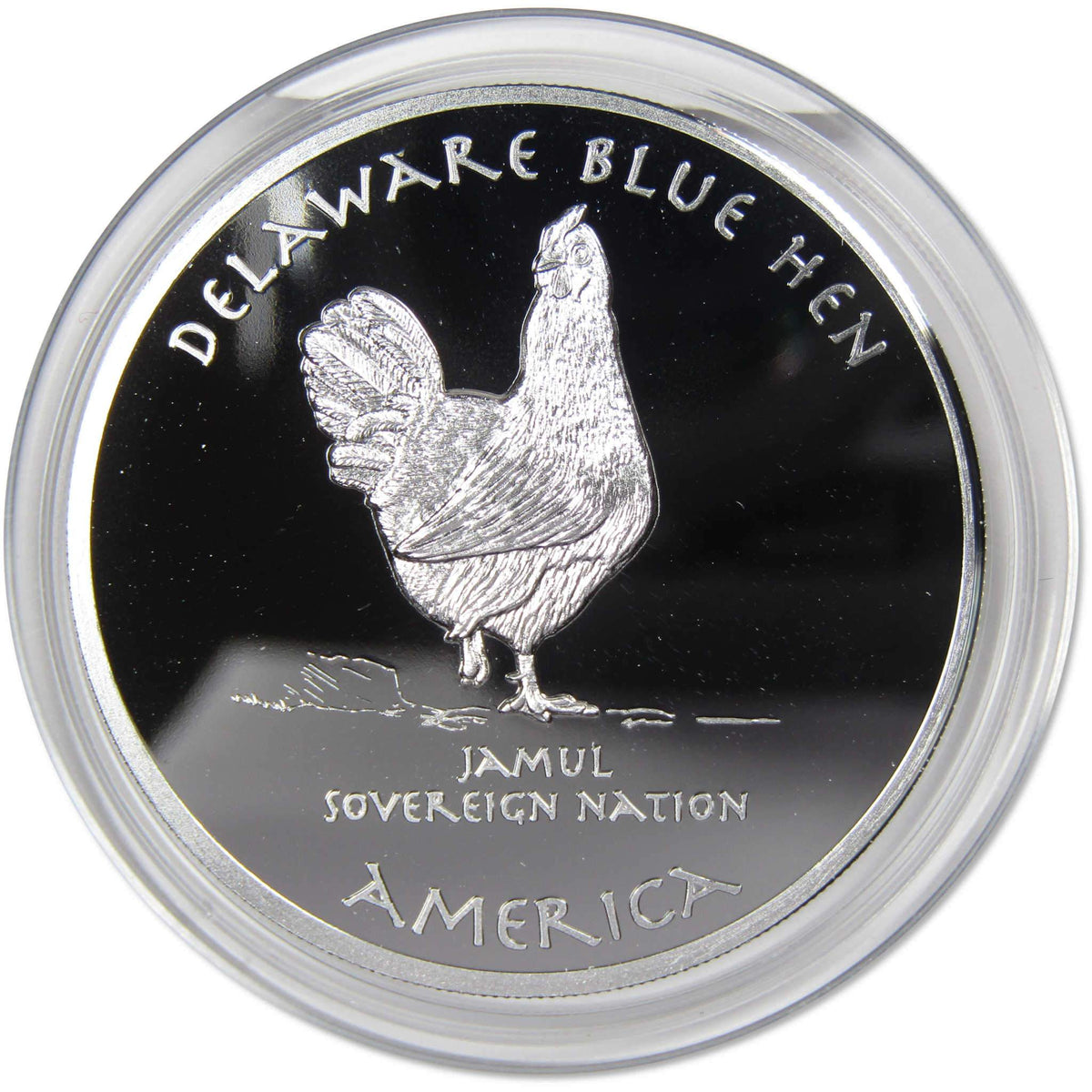 2019 Native American Jamul Lenni Lenape Delaware Blue Hen 1 oz Silver