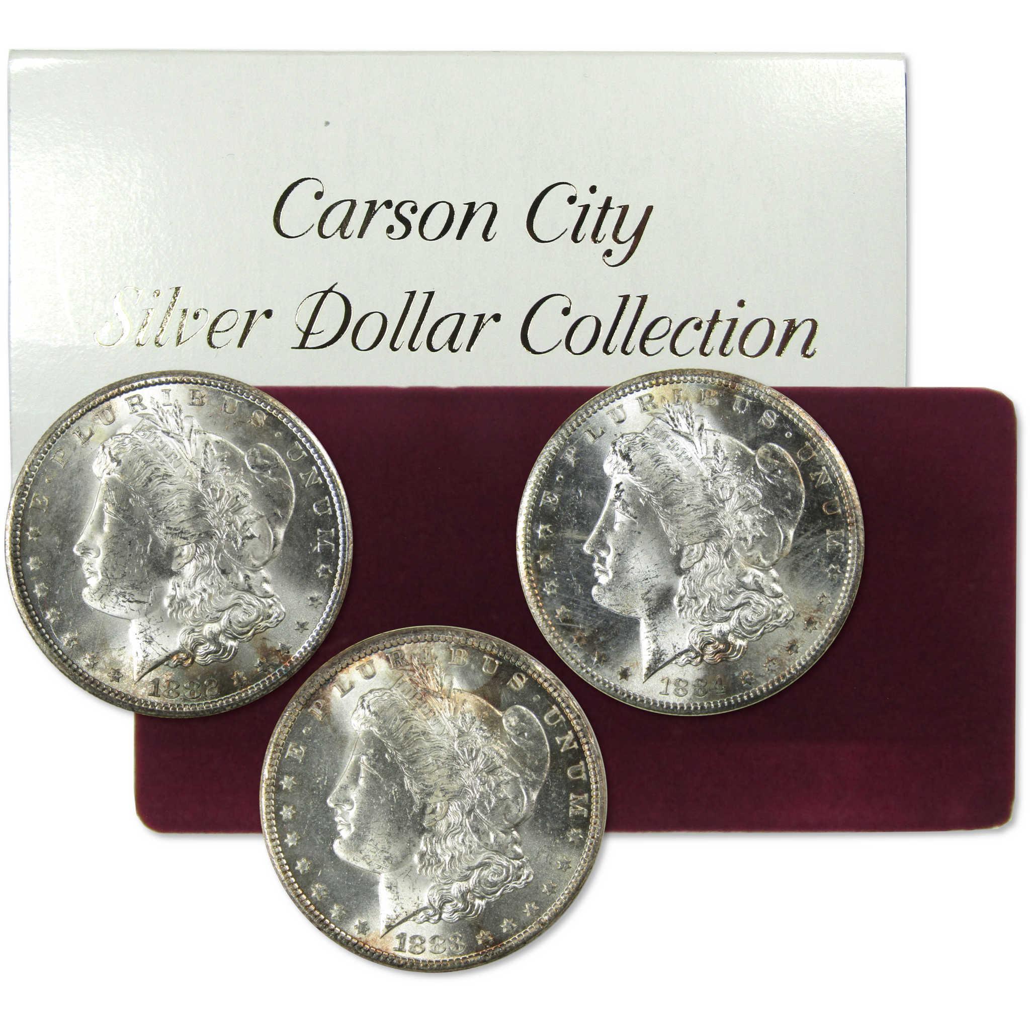 1882-1884 Carson City Morgan Silver Dollar Set Uncirculated SKU:CP749