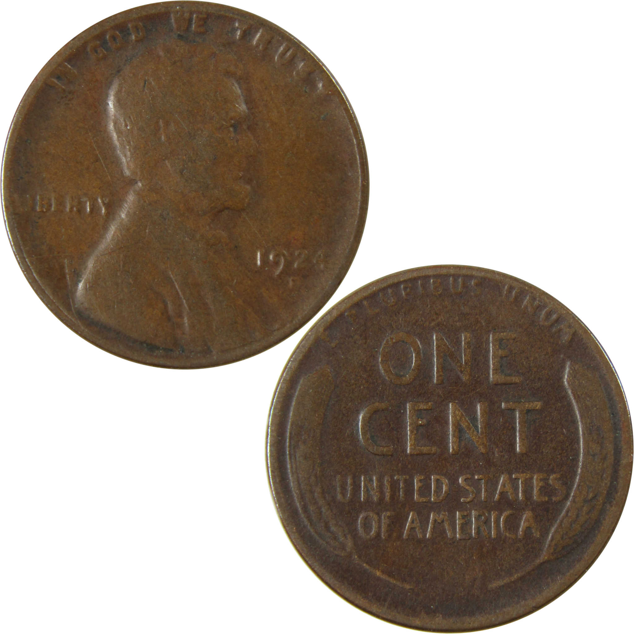 1924 D Lincoln Wheat Cent VG Very Good Penny 1c Coin SKU:I26305