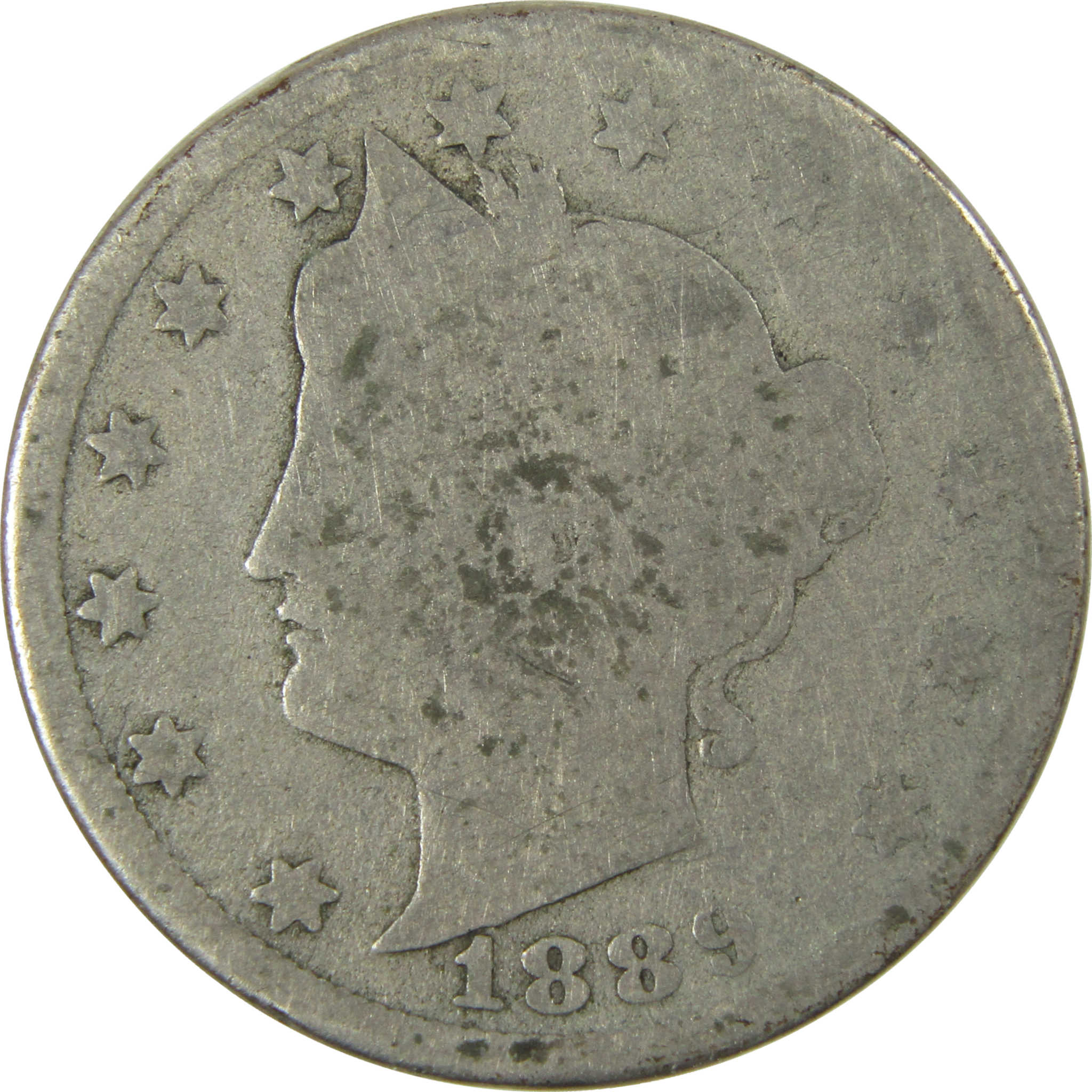1889 Liberty Head V Nickel AG About Good 5c Coin SKU:I27223