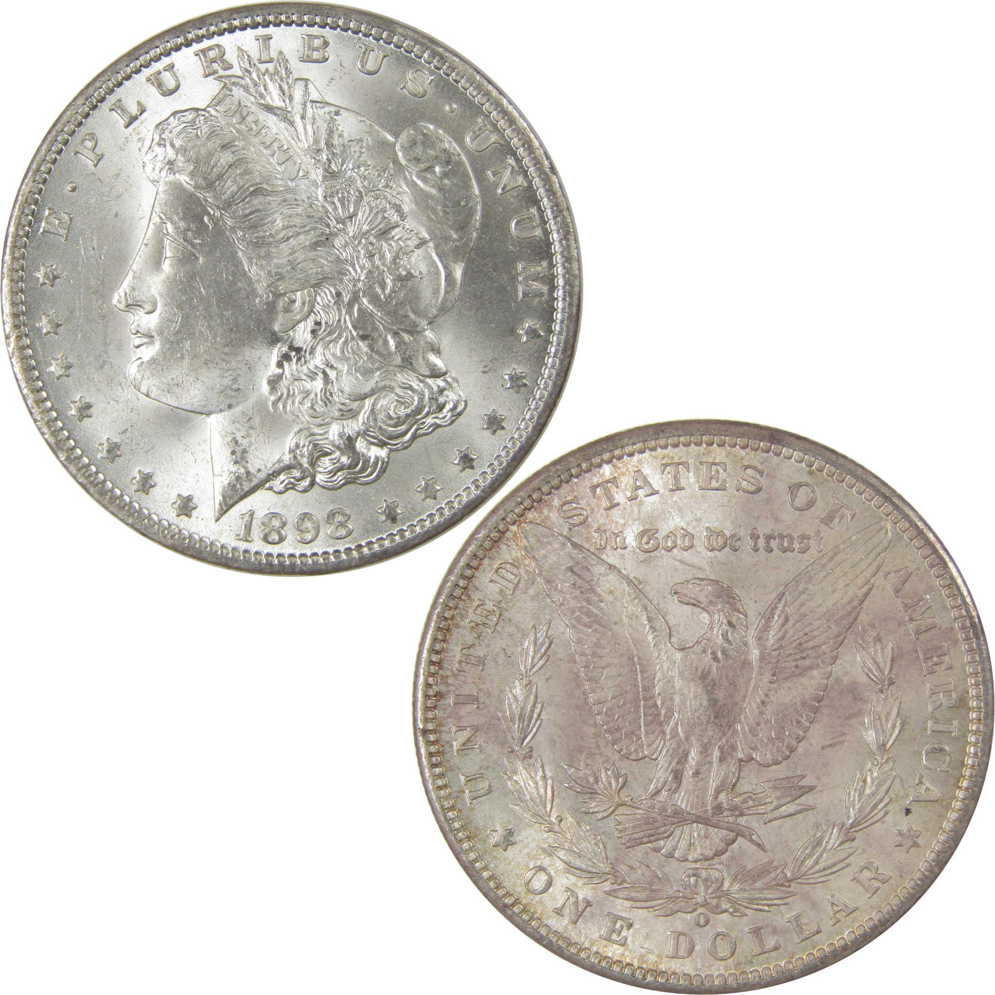 1898 O Morgan Silver Dollar Uncirculated Mint State Toned SKU:I24031