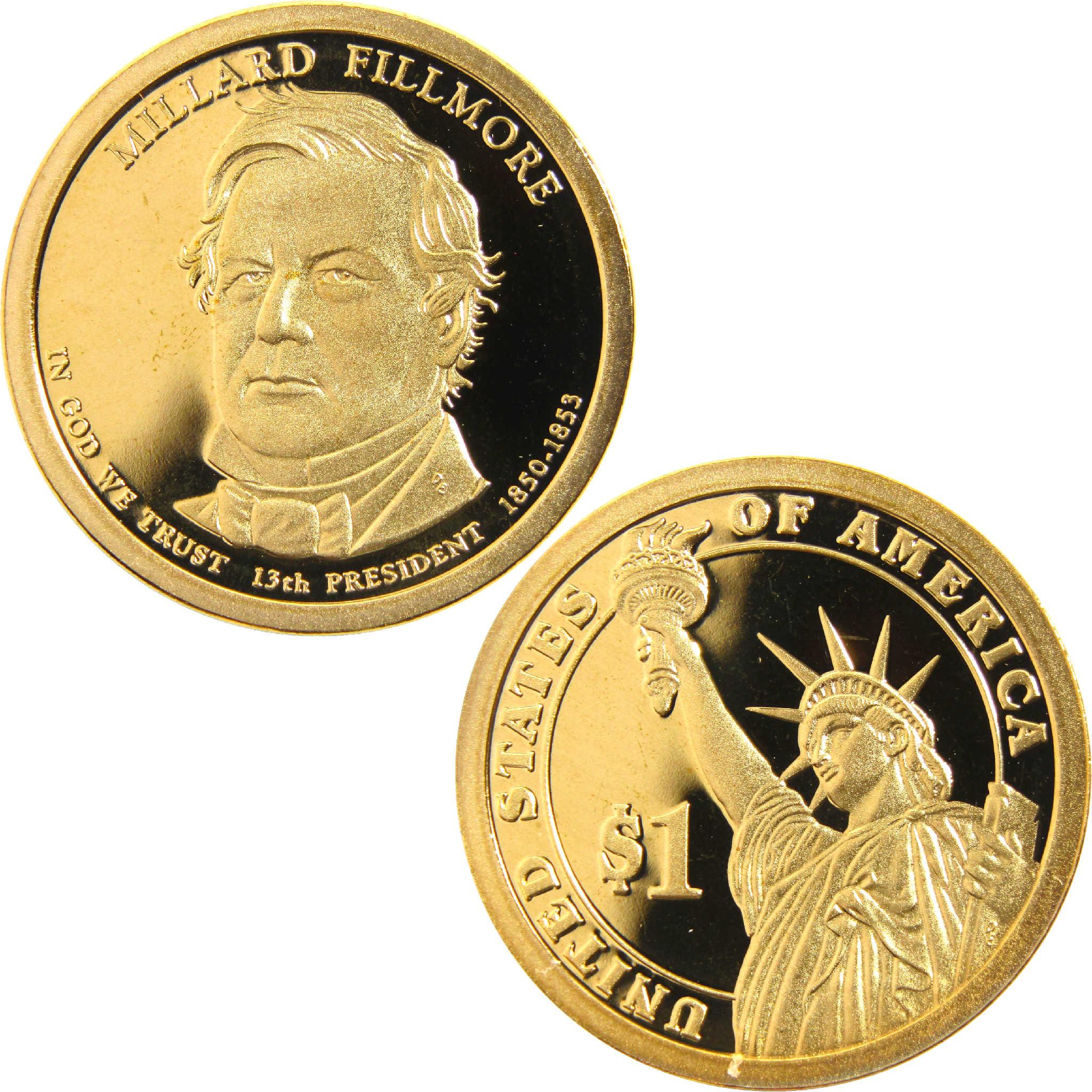 2010 S Millard Fillmore Presidential Dollar Choice Proof $1 Coin
