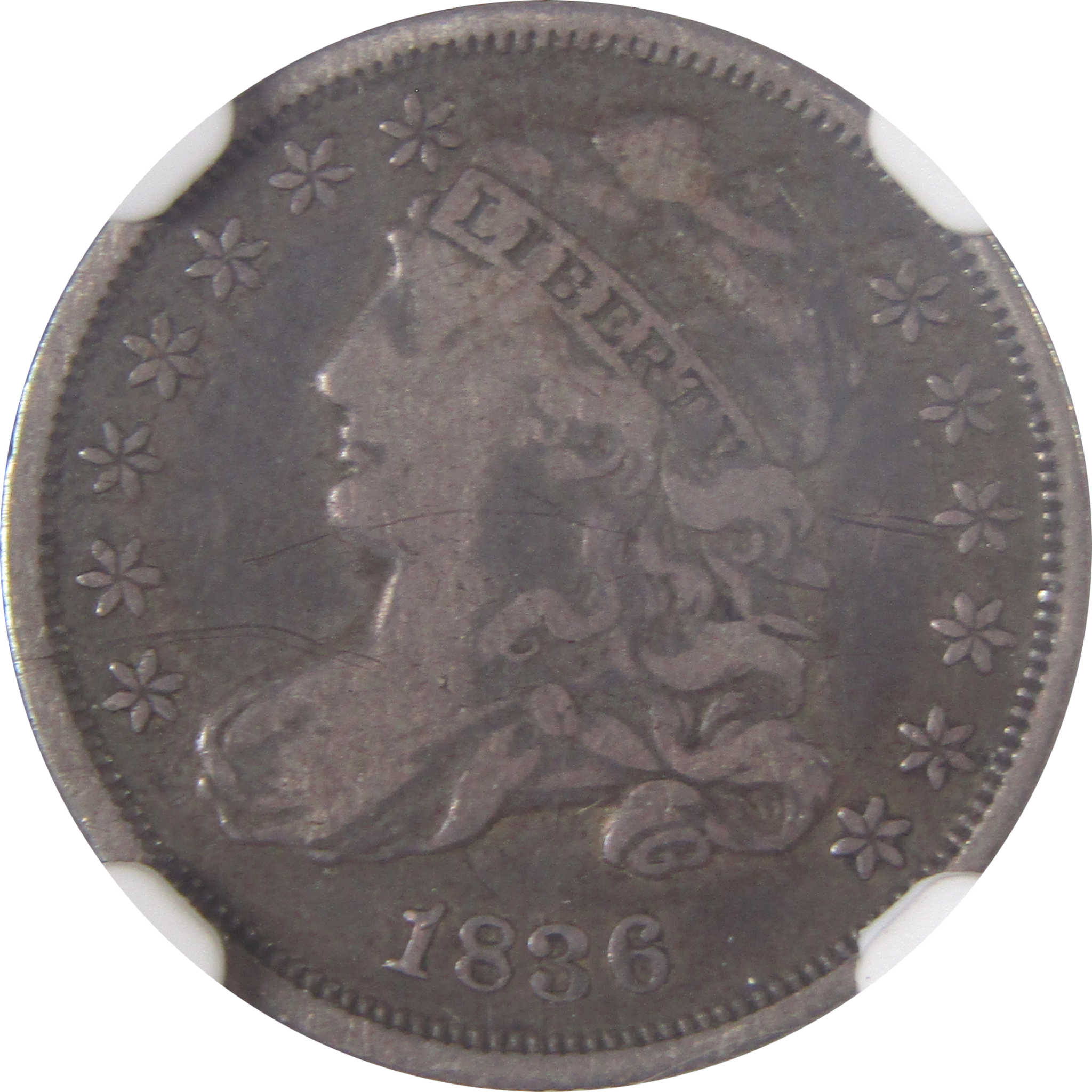 1836 Capped Bust Dime VF 30 NGC Silver 10c Coin SKU:I17378