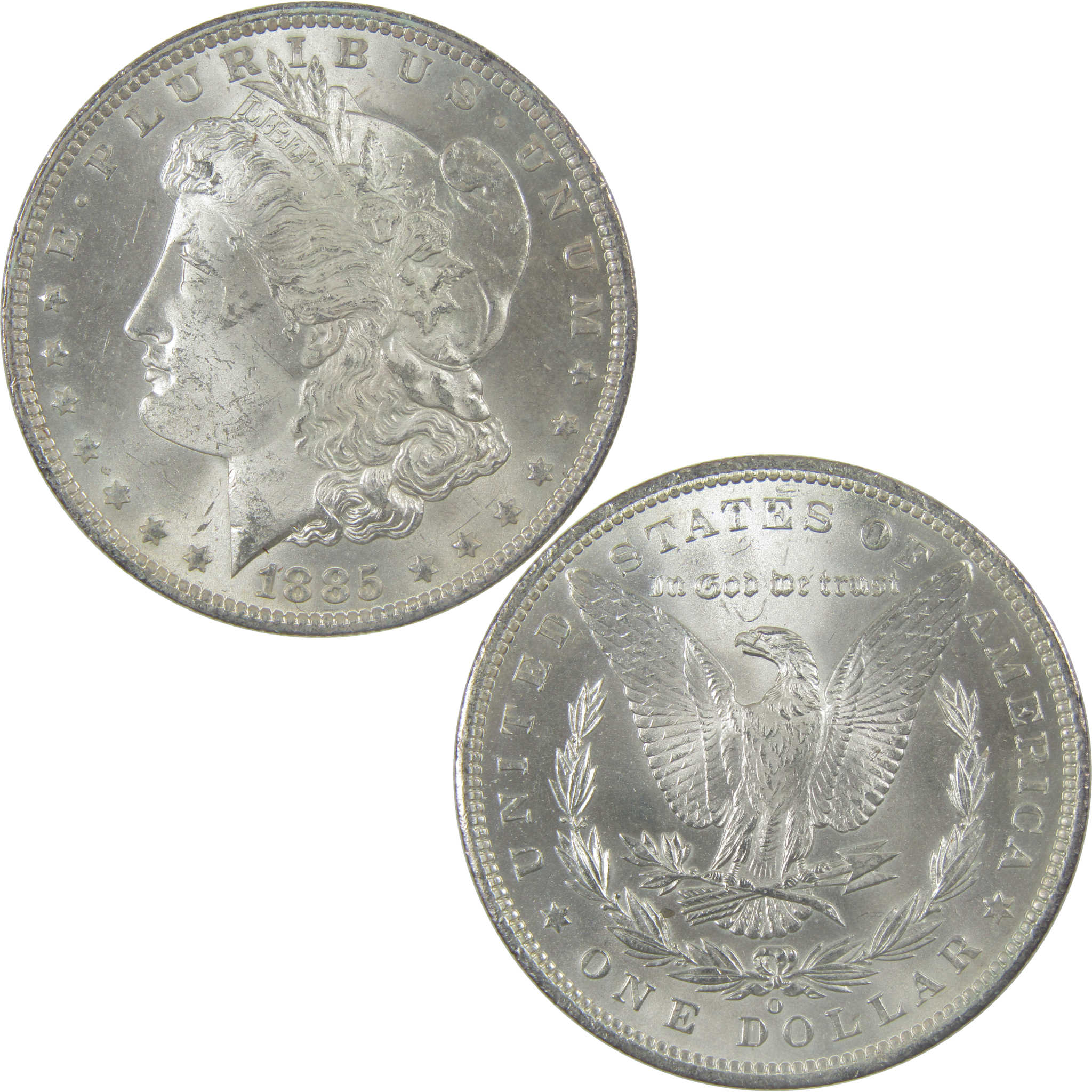 1885 O Morgan Silver Dollar BU Gem Uncirculated Mint State $1 Coin - Morgan coin - Morgan silver dollar - Morgan silver dollar for sale - Profile Coins & Collectibles