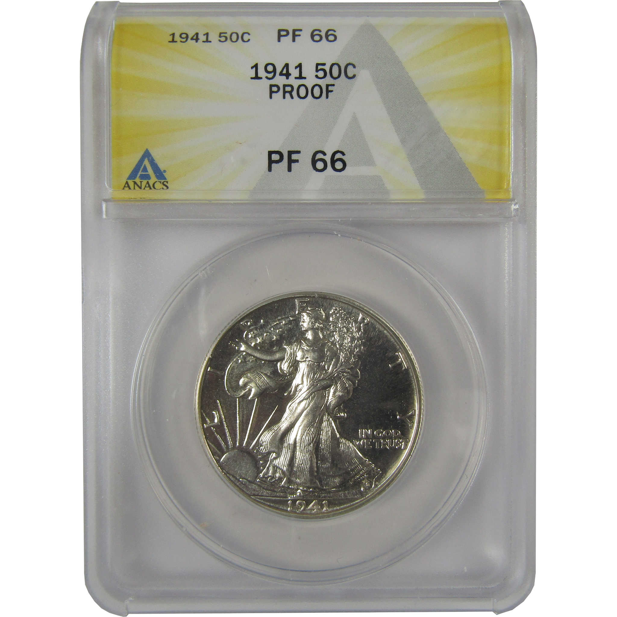 1941 Liberty Walking Half Dollar PF 66 ANACS Silver Proof SKU:I23036