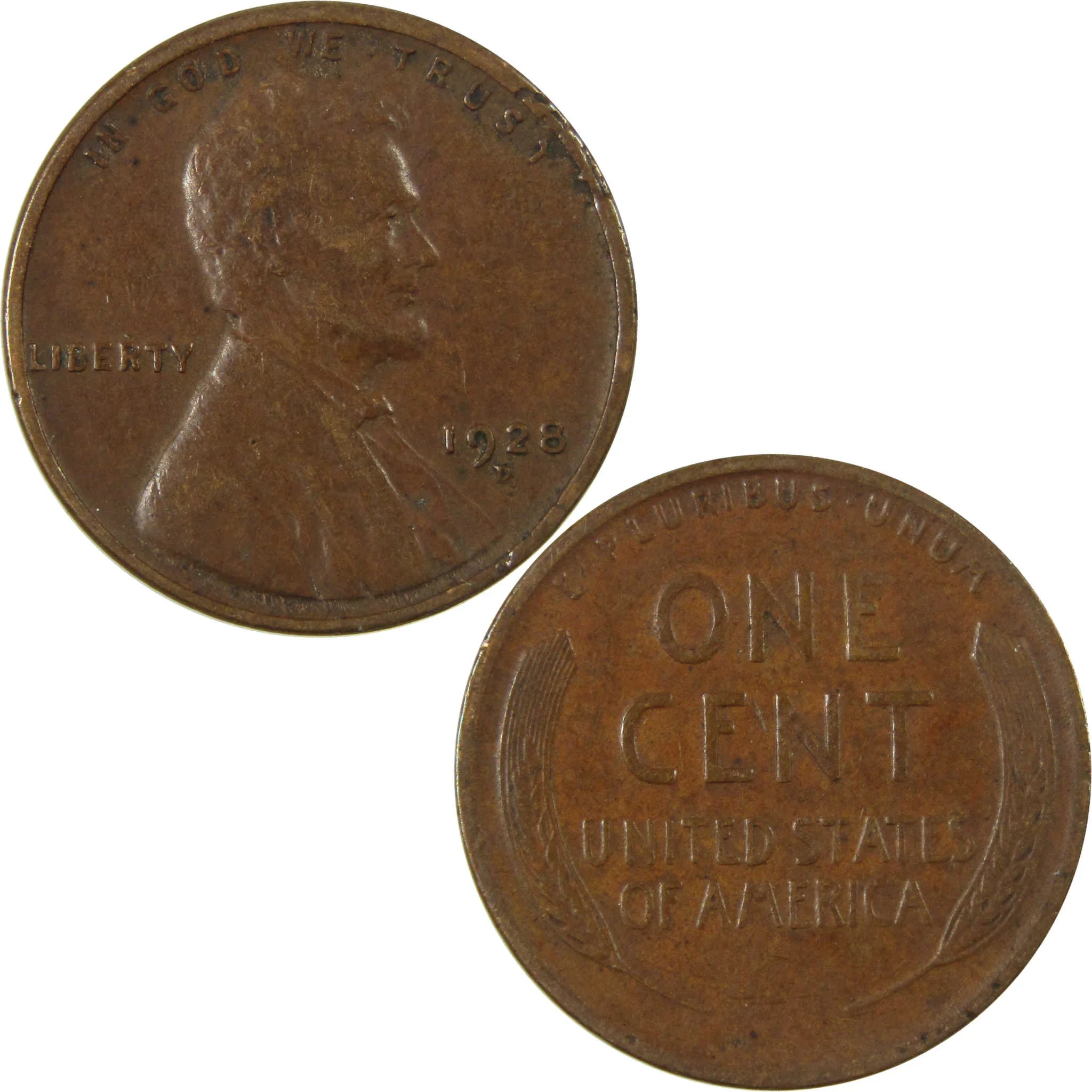 1928 D Lincoln Wheat Cent VF Very Fine Penny 1c Coin SKU:I27614