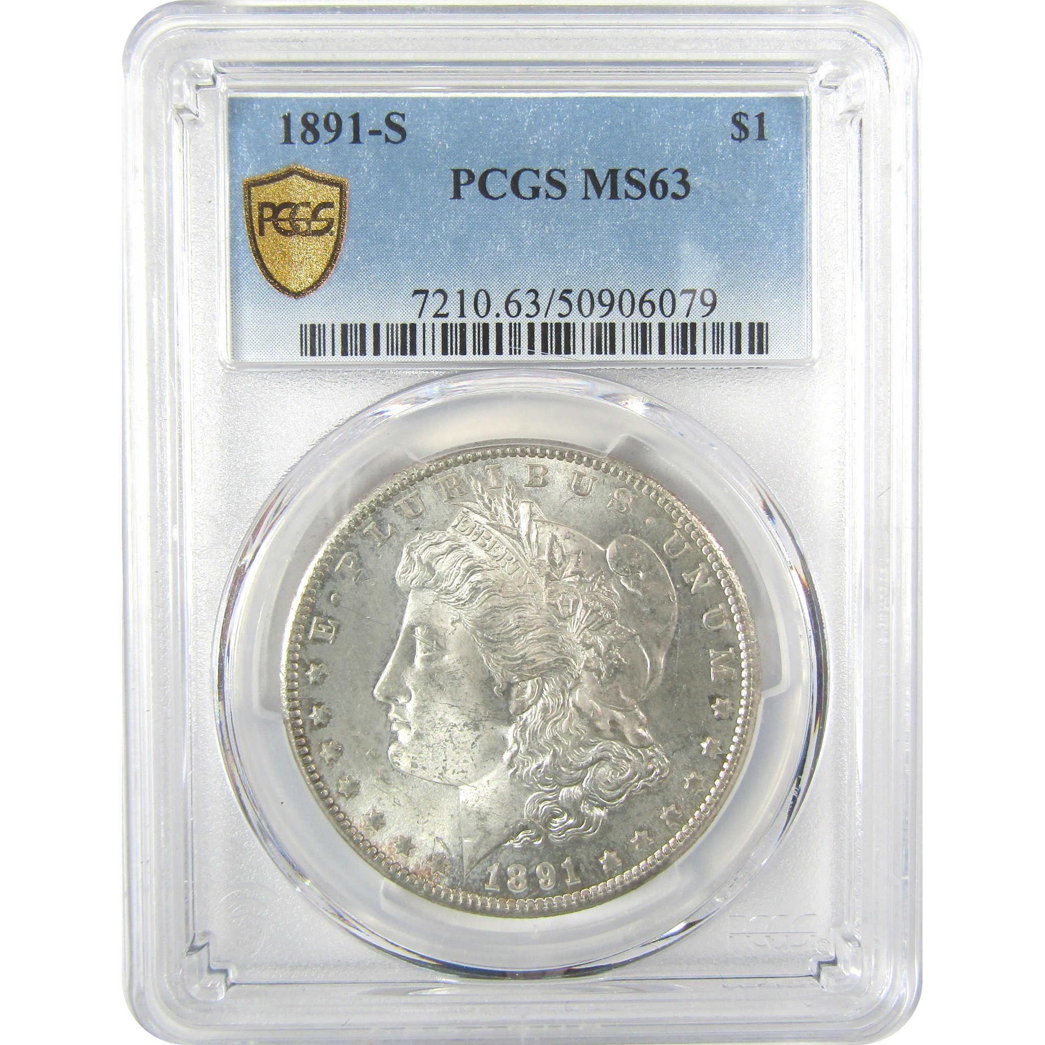 1891 S Morgan Dollar MS 63 PCGS Silver Uncirculated $1 Coin SKU:I19626 - Morgan coin - Morgan silver dollar - Morgan silver dollar for sale - Profile Coins & Collectibles