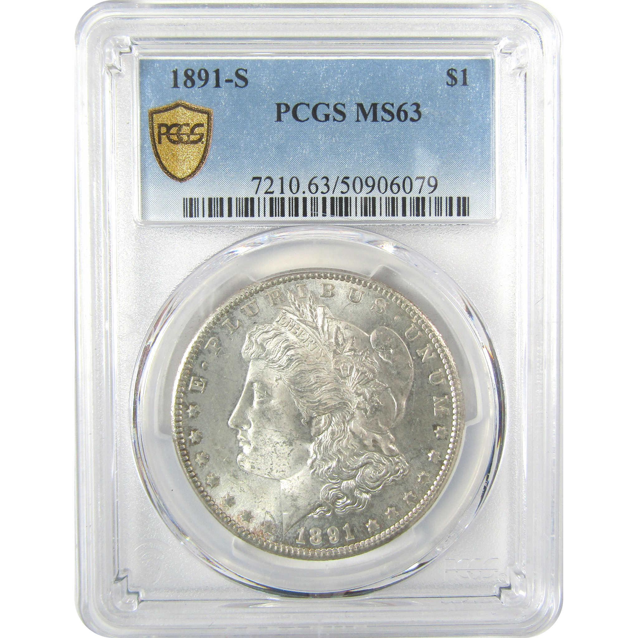 1891 S Morgan Dollar MS 63 PCGS Silver Uncirculated $1 Coin SKU:I19626 - Morgan coin - Morgan silver dollar - Morgan silver dollar for sale - Profile Coins & Collectibles