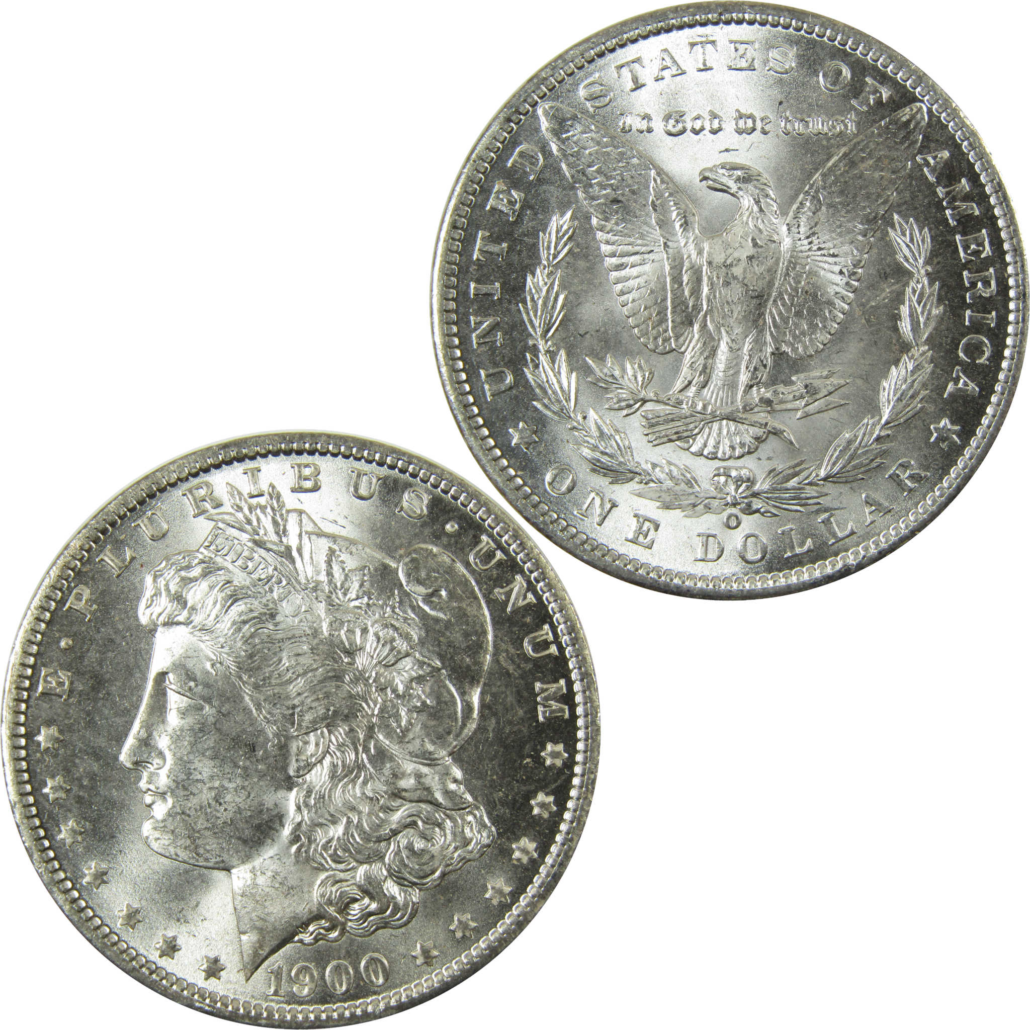 1900 O Morgan Silver Dollar Uncirculated Mint State $1 Coin SKU:I28376