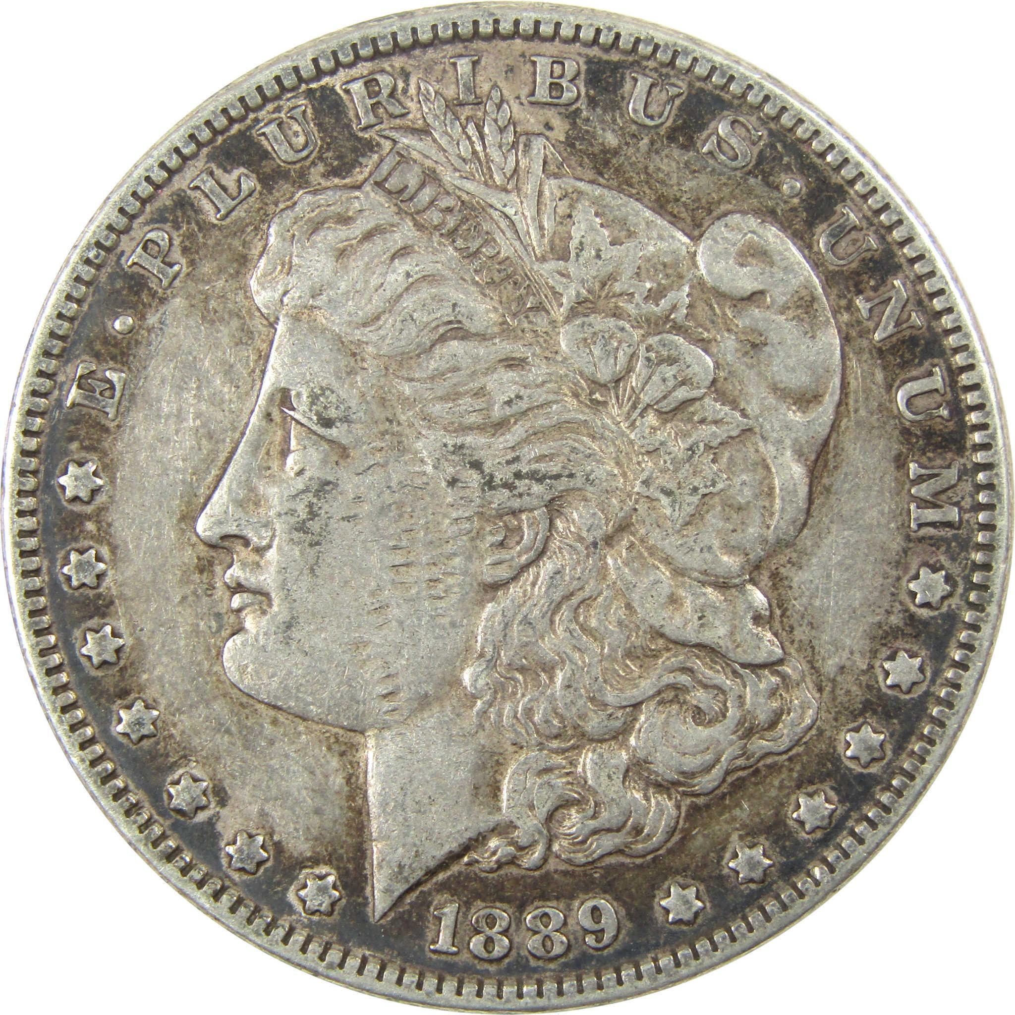 1889 Barwing Morgan Silver $1 XF EF Extremely Fine Details SKU:I25343 - Morgan coin - Morgan silver dollar - Morgan silver dollar for sale - Profile Coins & Collectibles