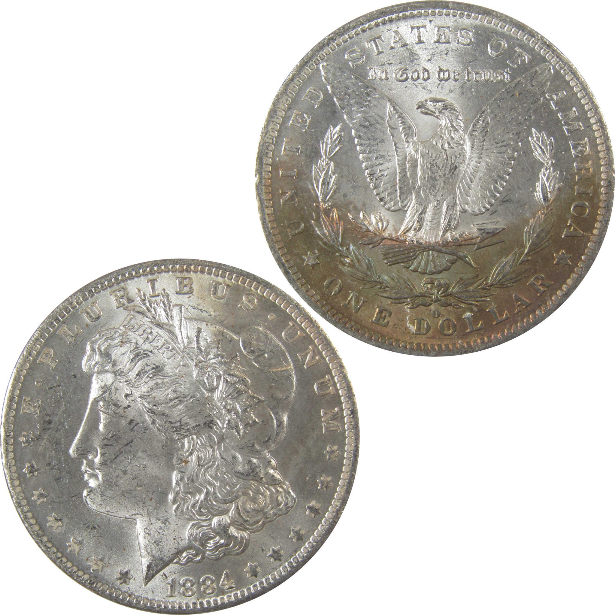1884 O Morgan Silver Dollar BU Choice Uncirculated Toned SKU:I24178