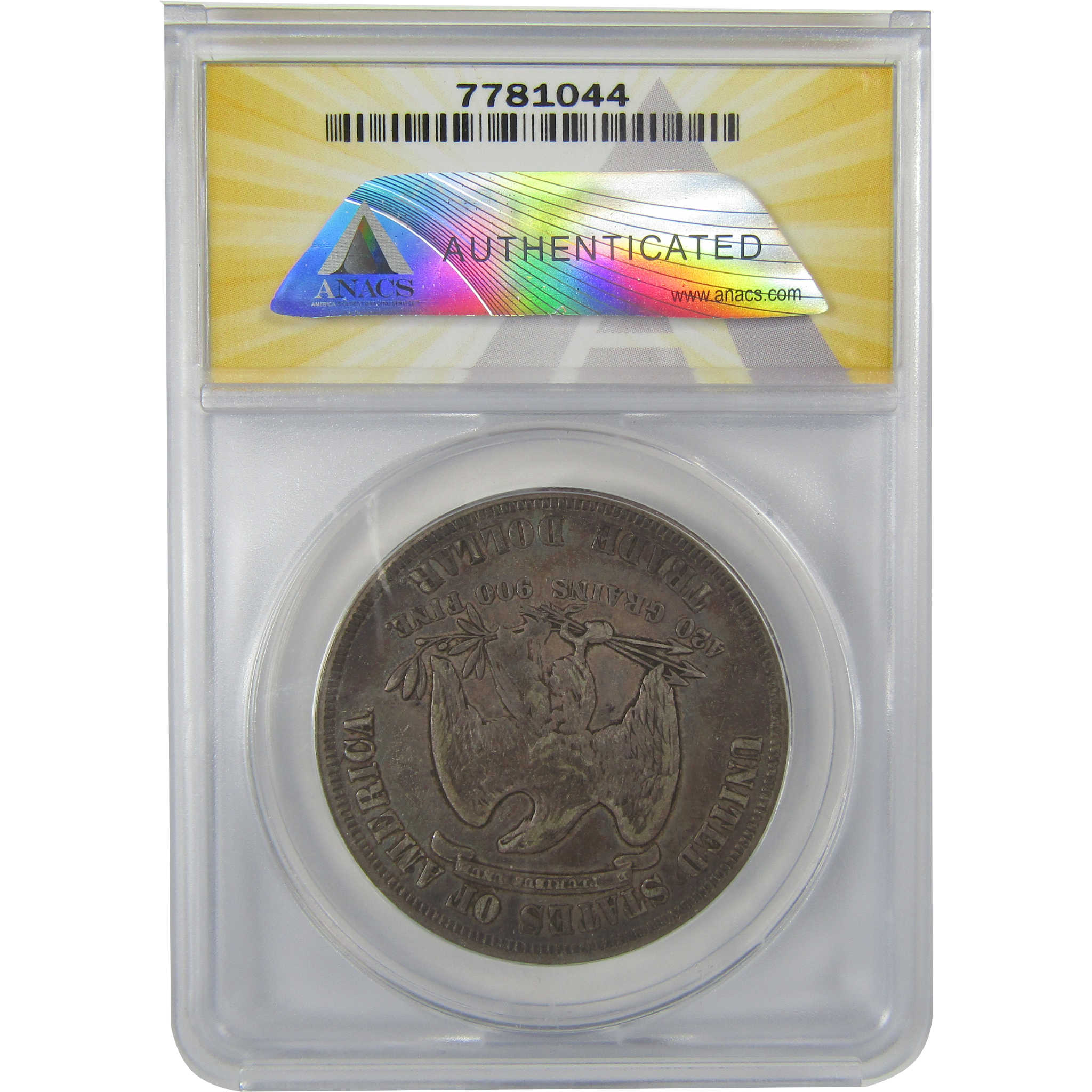 1877 Trade Dollar VF 30 ANACS Silver $1 Coin SKU:I20834