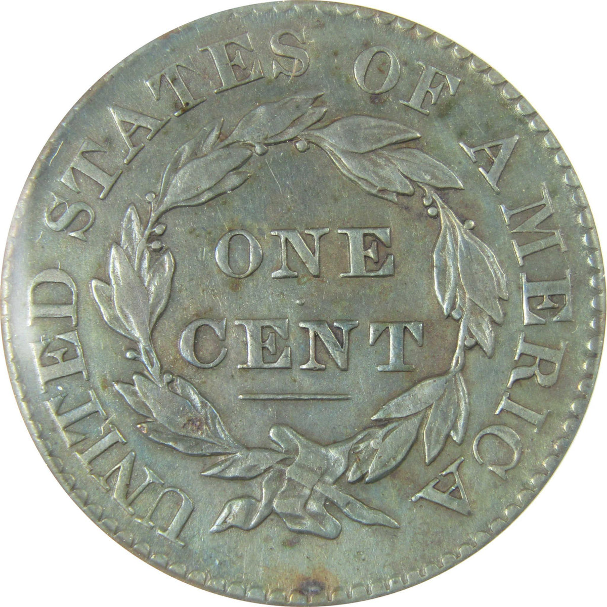 1828 Small Date Coronet Head Copper 1c VF 35 Details ANACS SKU:CP787