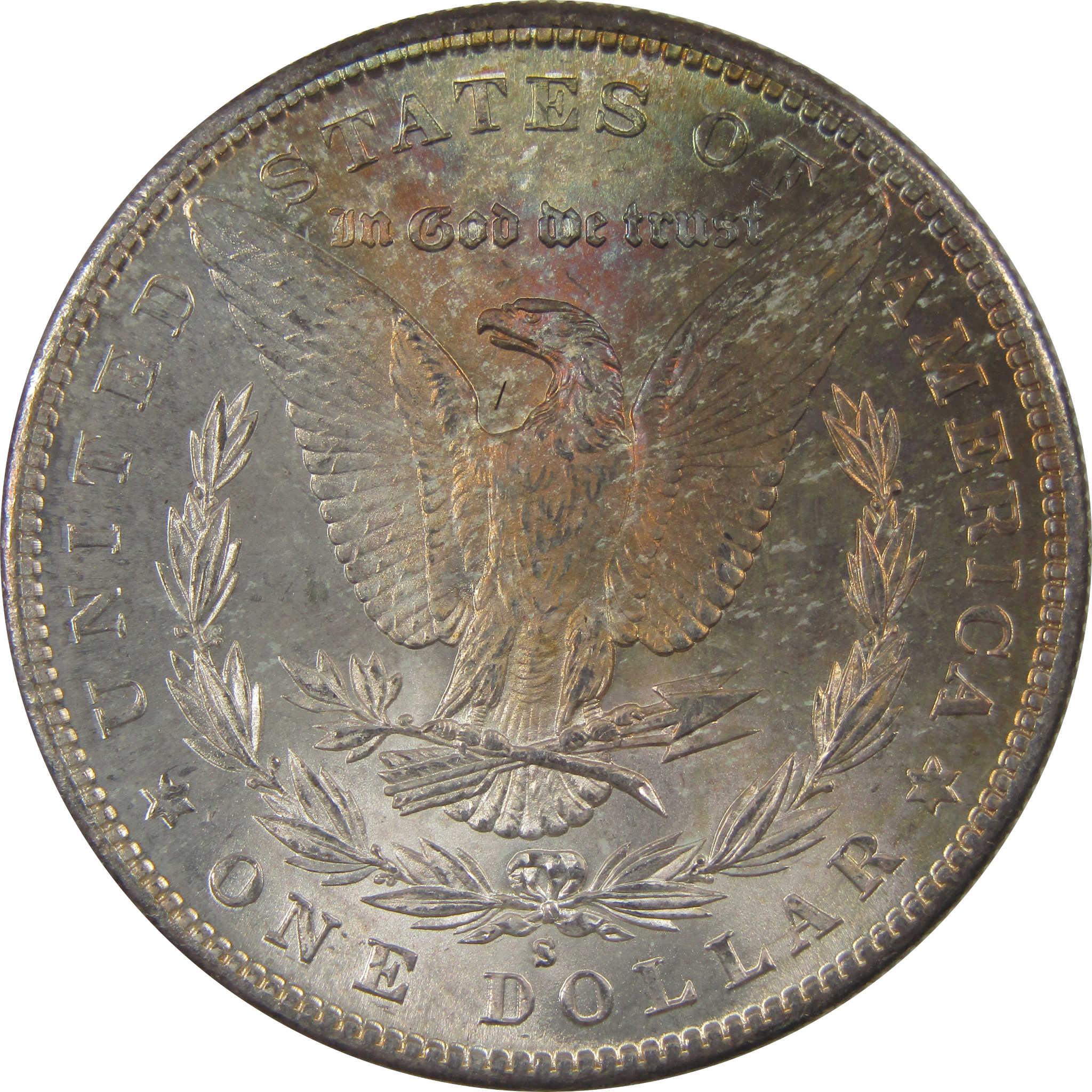 1881 S Morgan Silver Dollar Uncirculated Mint State Toned SKU:I24084