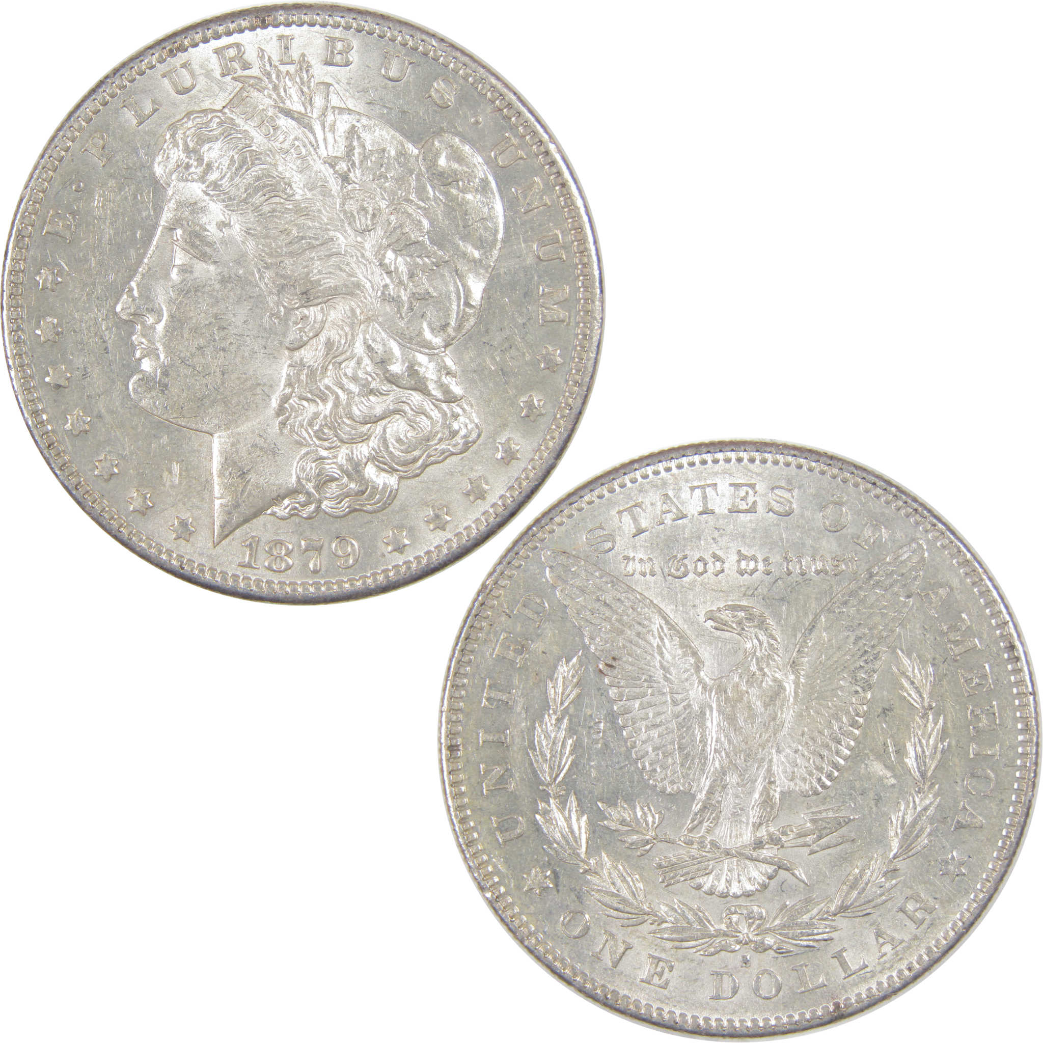 1879 S Rev 78 Morgan Dollar AU About Uncirculated Silver $1 SKU:I17203 - Morgan coin - Morgan silver dollar - Morgan silver dollar for sale - Profile Coins & Collectibles