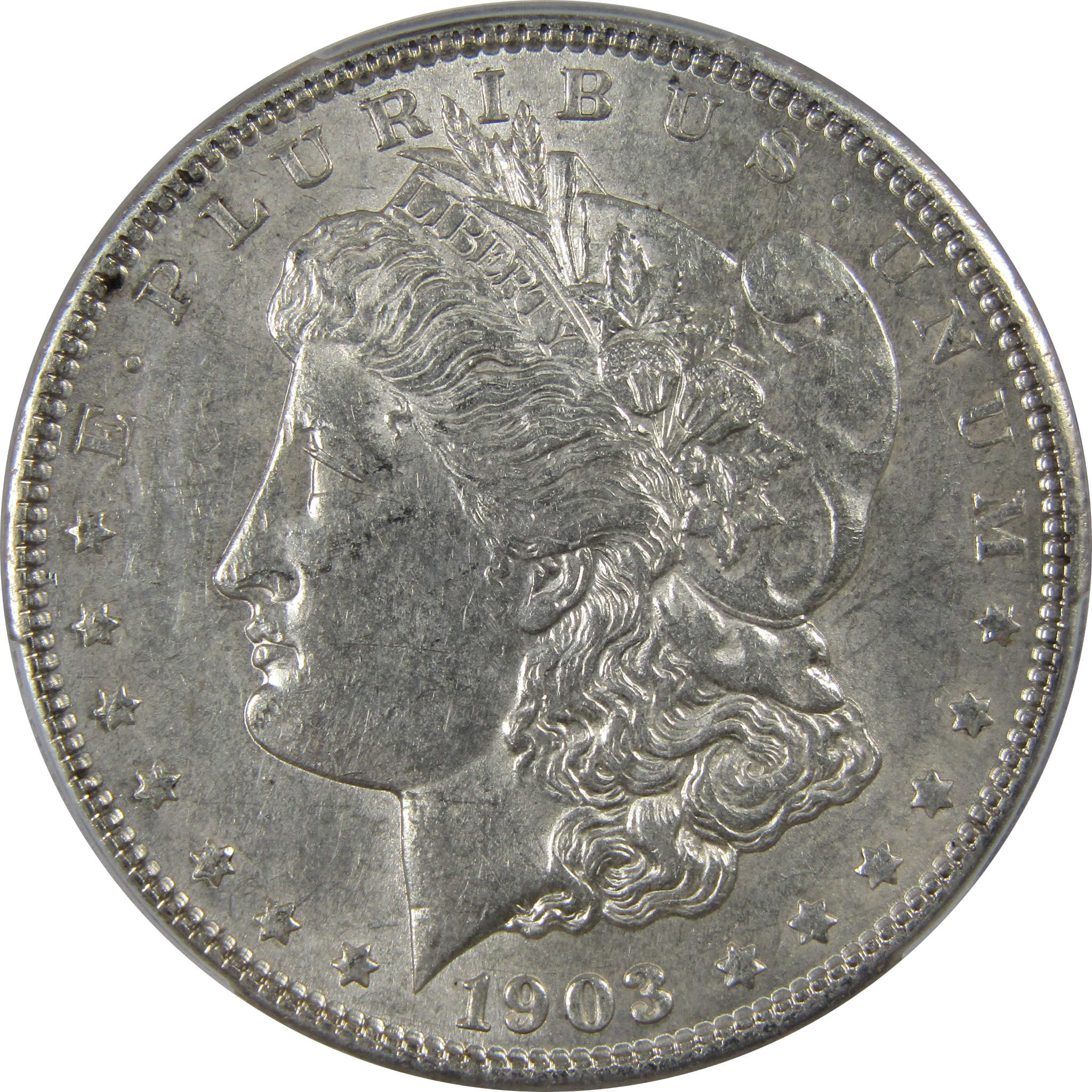 1903 Morgan Dollar AU 58 PCGS Silver $1 Coin SKU:I23898 - Morgan coin - Morgan silver dollar - Morgan silver dollar for sale - Profile Coins & Collectibles