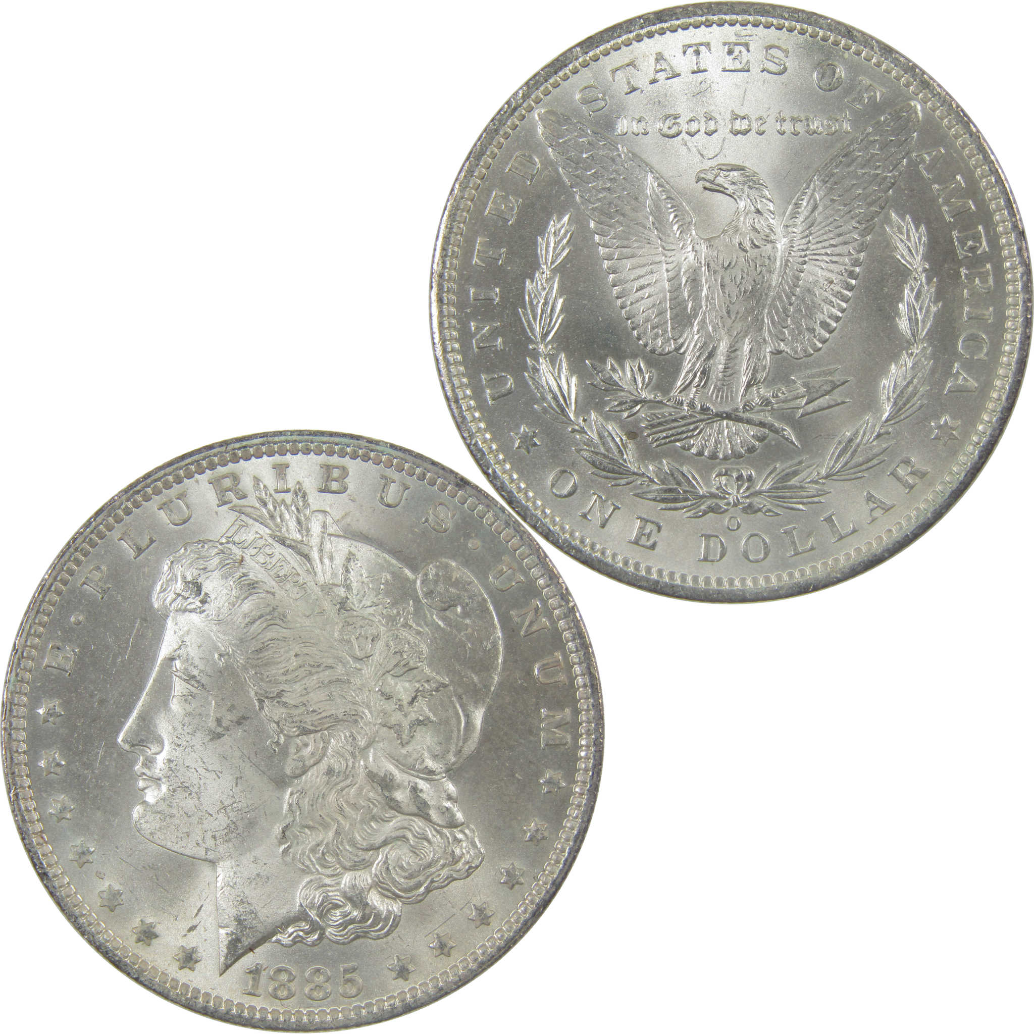 1885 O Morgan Silver Dollar BU Gem Uncirculated Mint State $1 Coin - Morgan coin - Morgan silver dollar - Morgan silver dollar for sale - Profile Coins & Collectibles