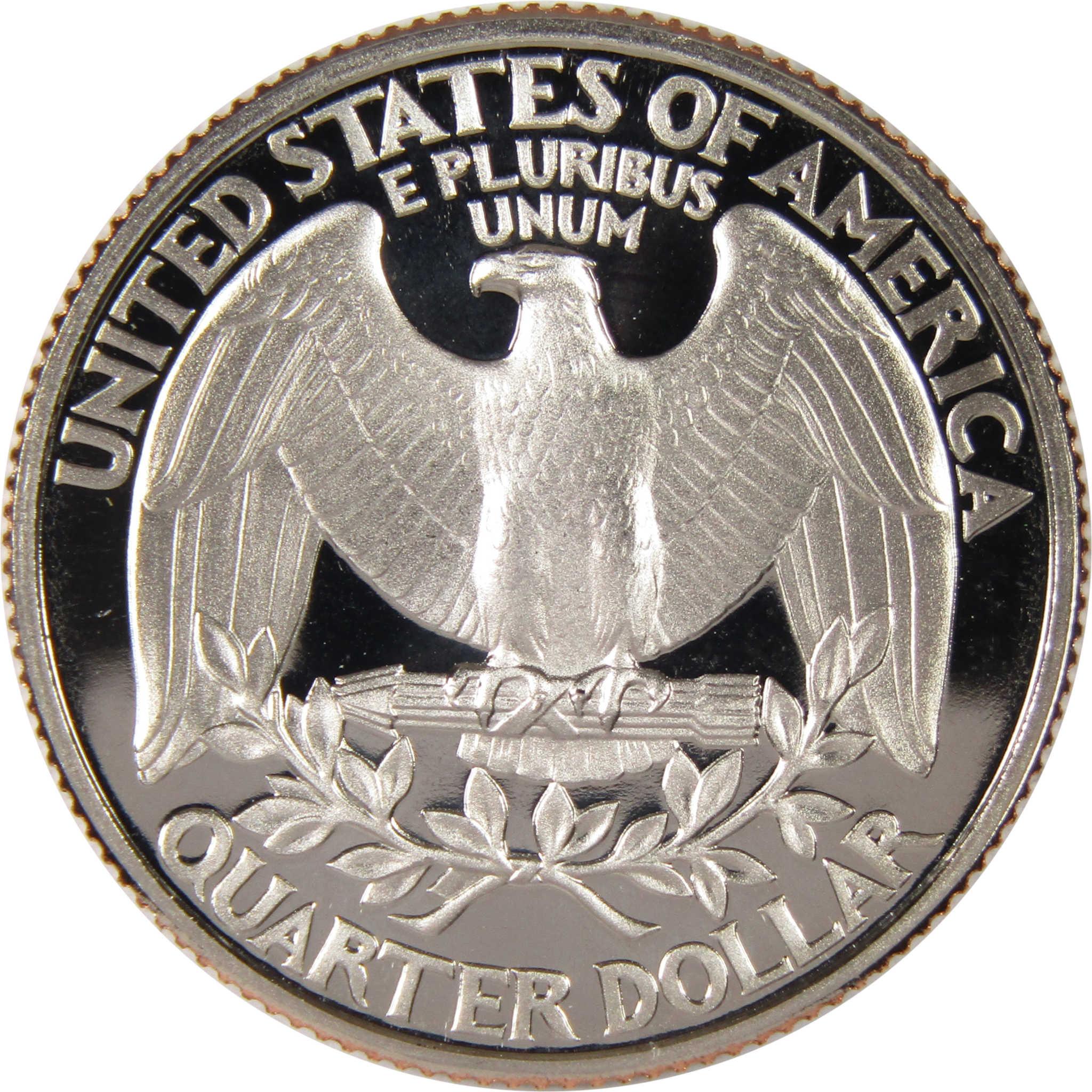 United States quarter dollar coin reverse with eagle and E Pluribus Unum motto