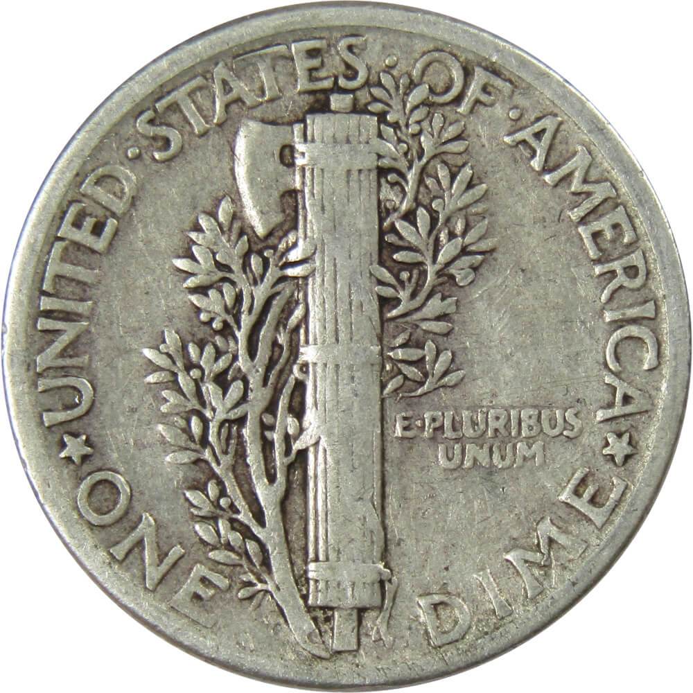 1934 Mercury Dime F Fine 90% Silver 10c US Coin Collectible