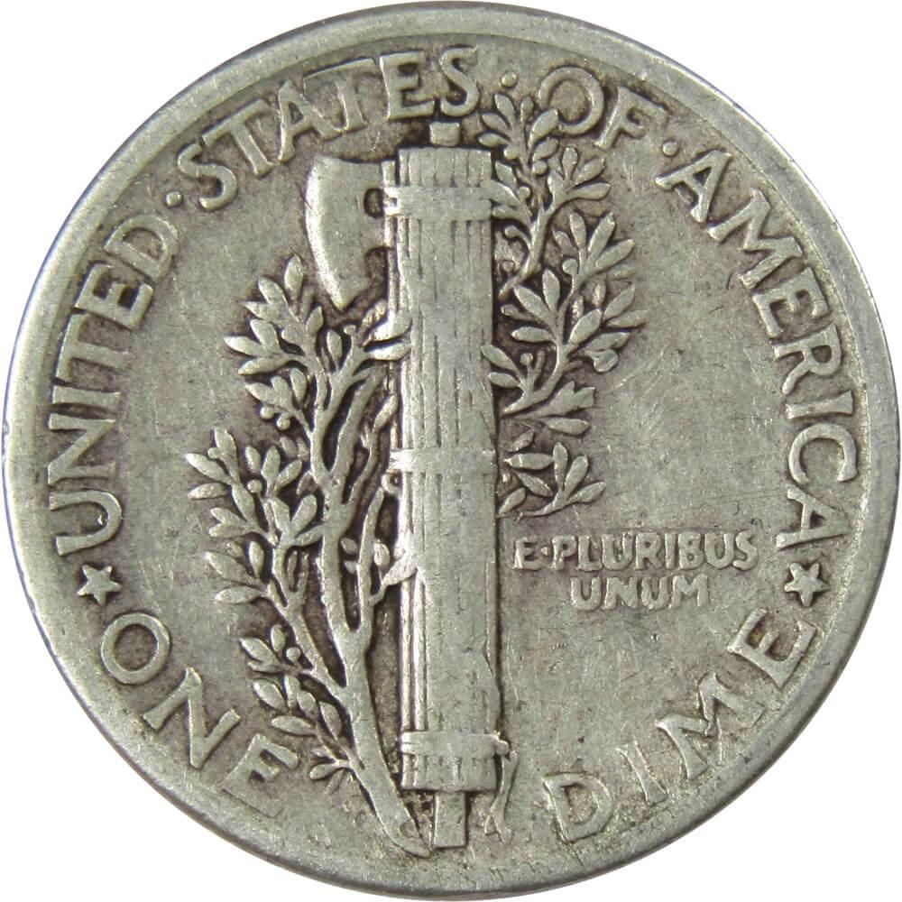 1934 Mercury Dime F Fine 90% Silver 10c US Coin Collectible