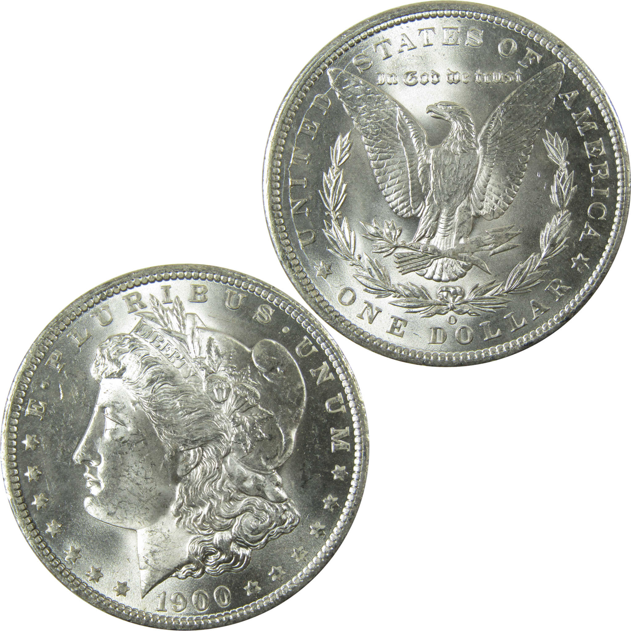 1900 O Morgan Silver Dollar Uncirculated Mint State $1 Coin SKU:I28371